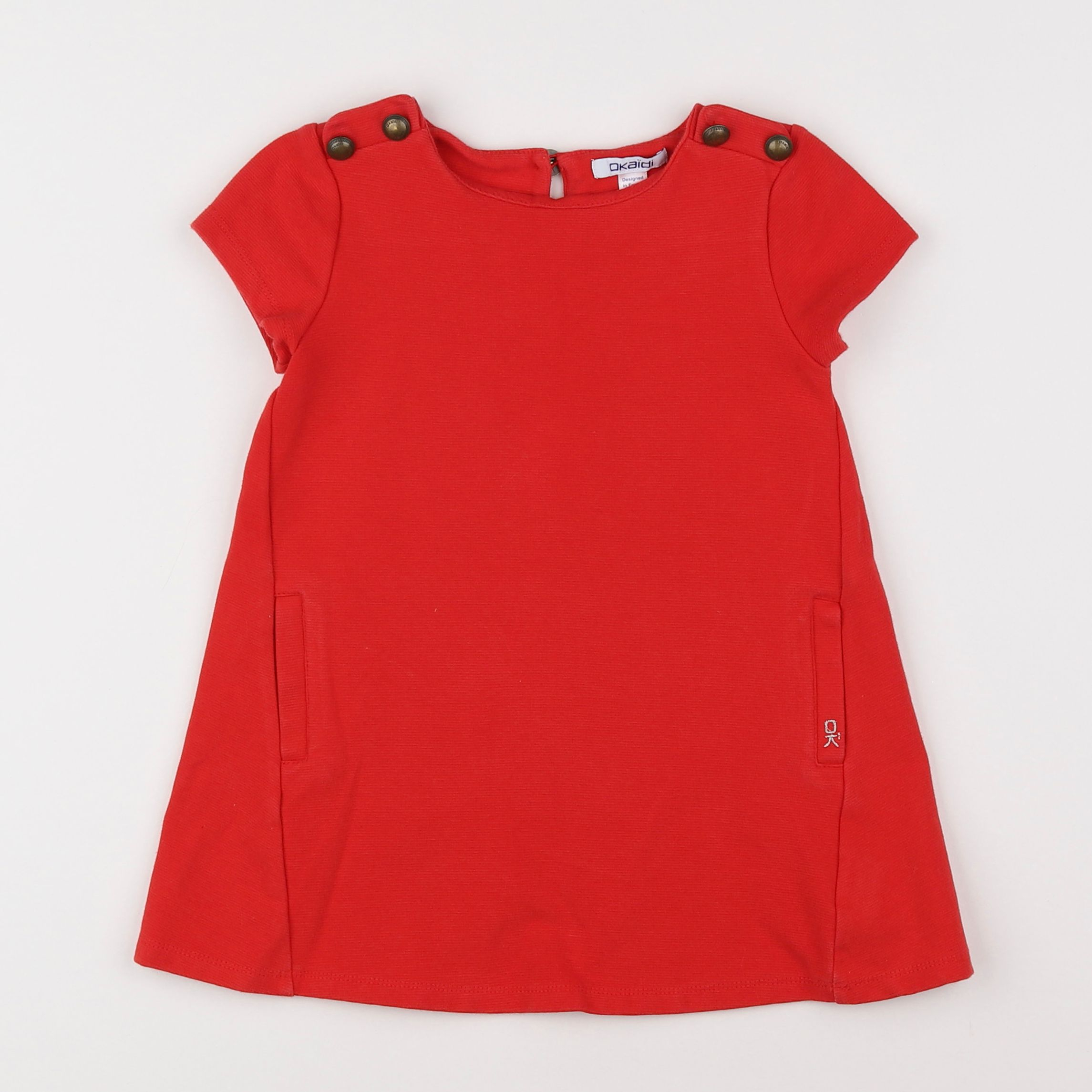 Okaidi - robe rouge - 4 ans