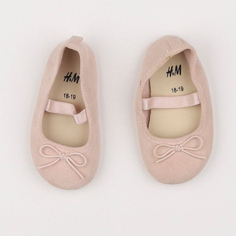 H&M - chaussons rose - pointure 18/19