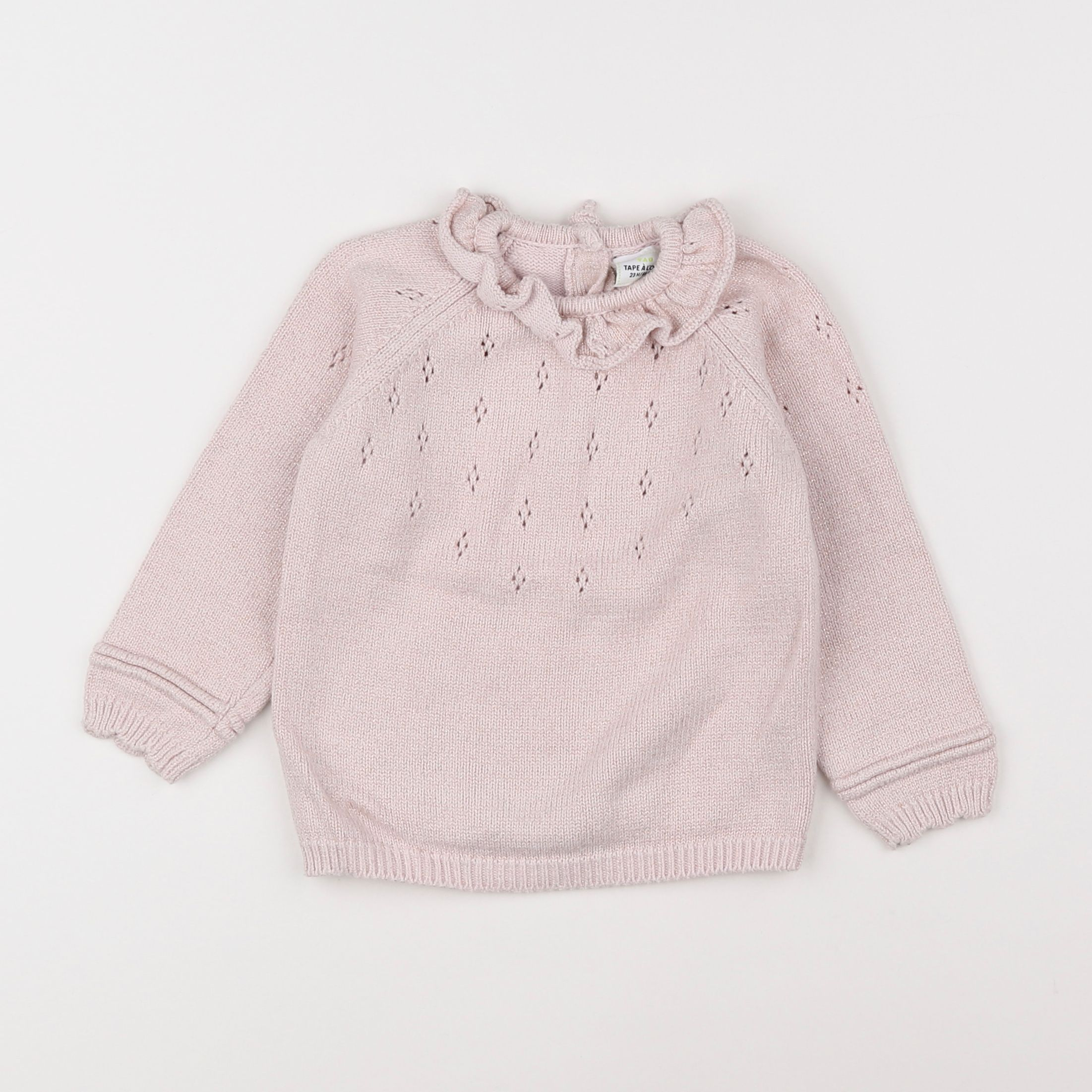 Tape à l'oeil - pull rose, or - 2 ans