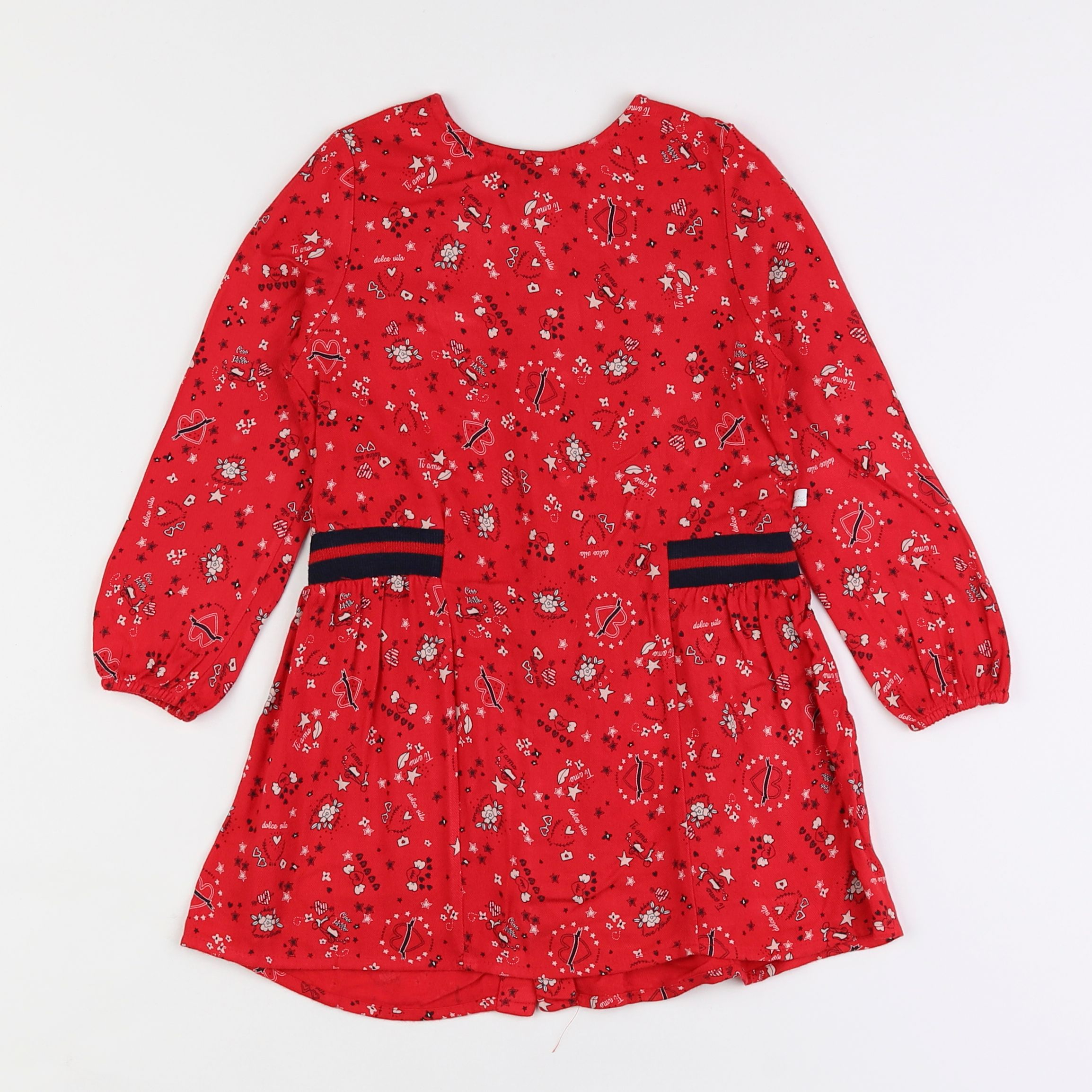 IKKS - robe rouge - 3 ans