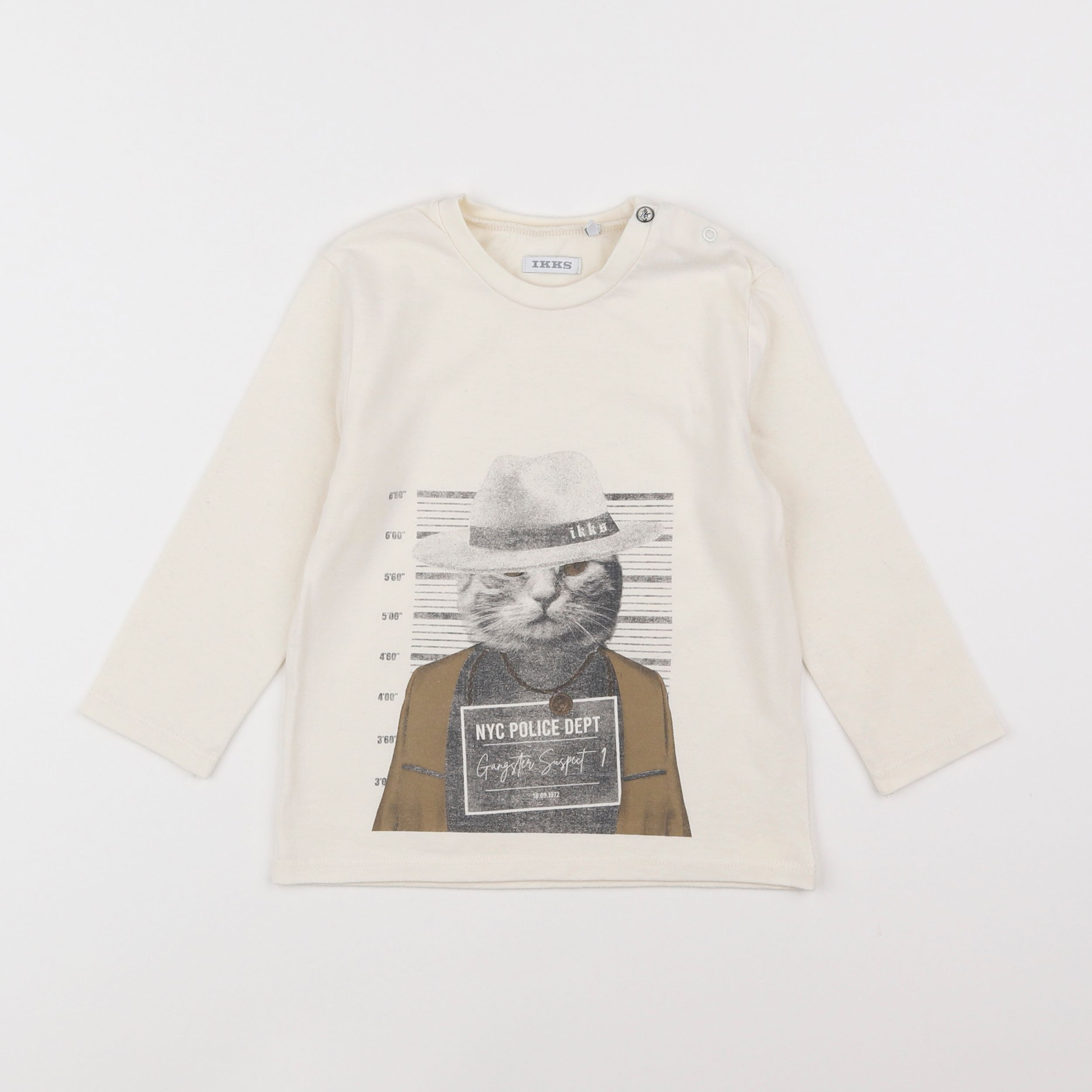 IKKS - tee-shirt blanc - 2 ans