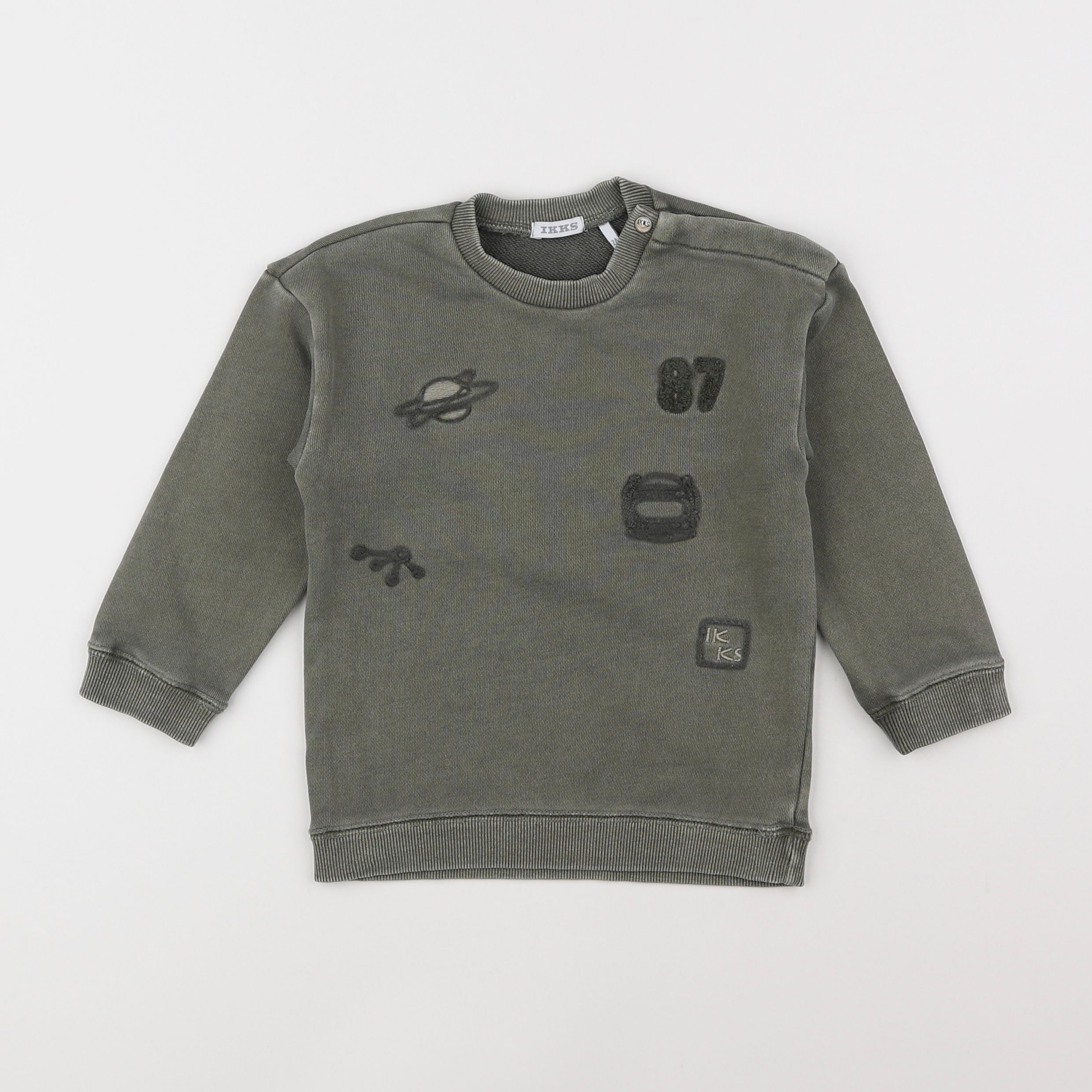 IKKS - sweat vert - 2 ans