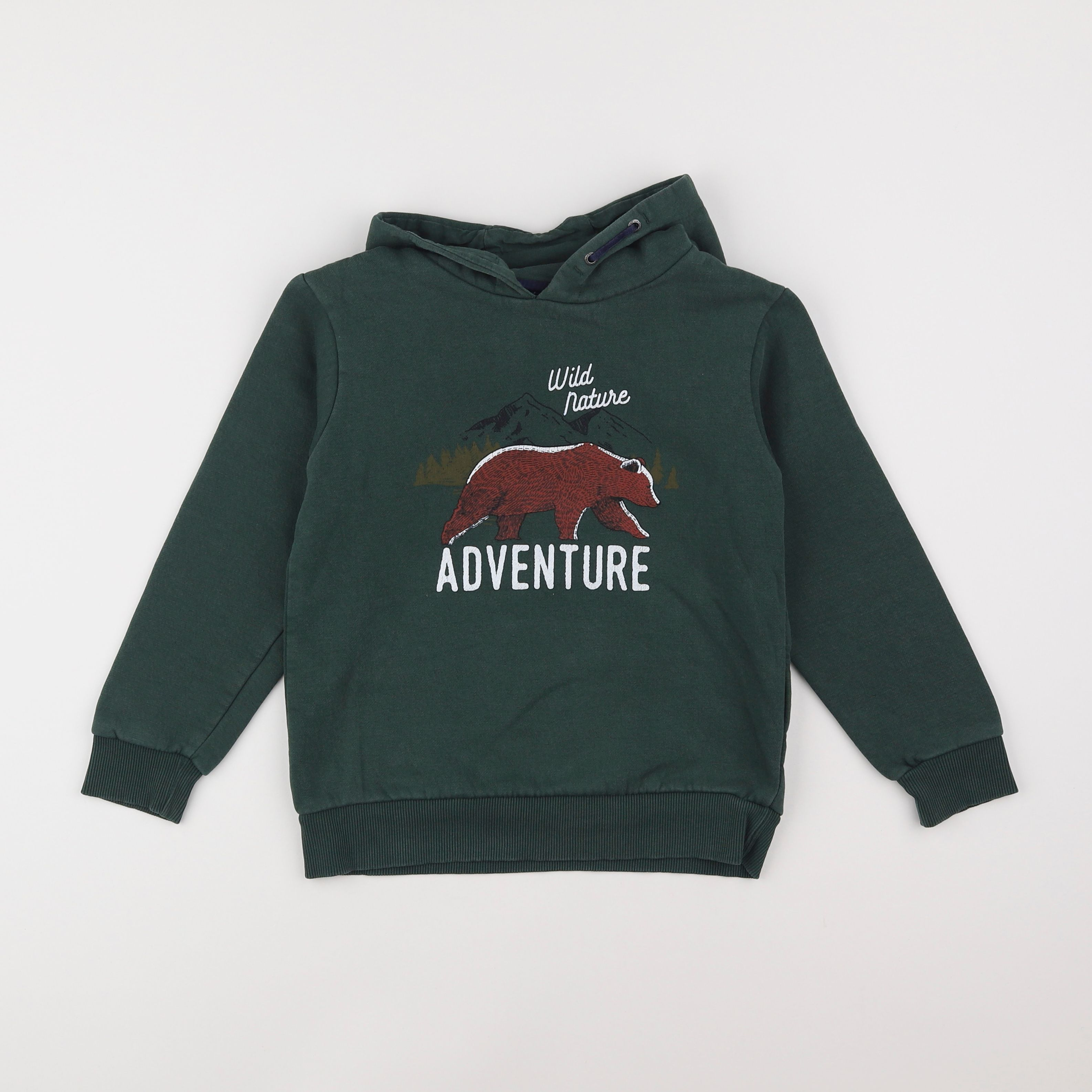 Vertbaudet - sweat vert - 8 ans