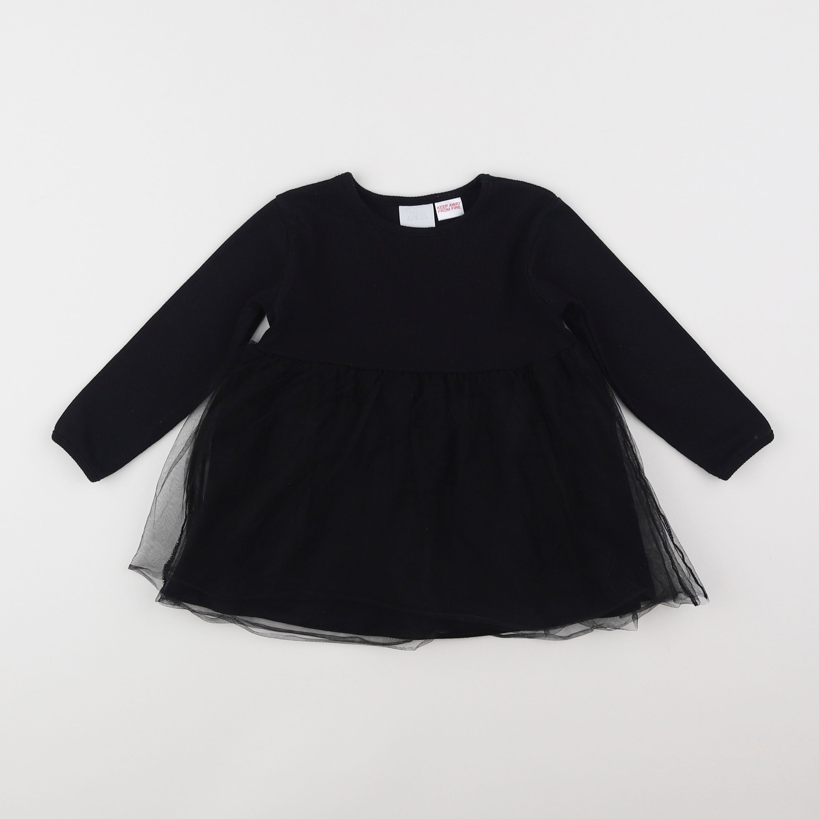 Zara - tee-shirt noir - 9/12 mois