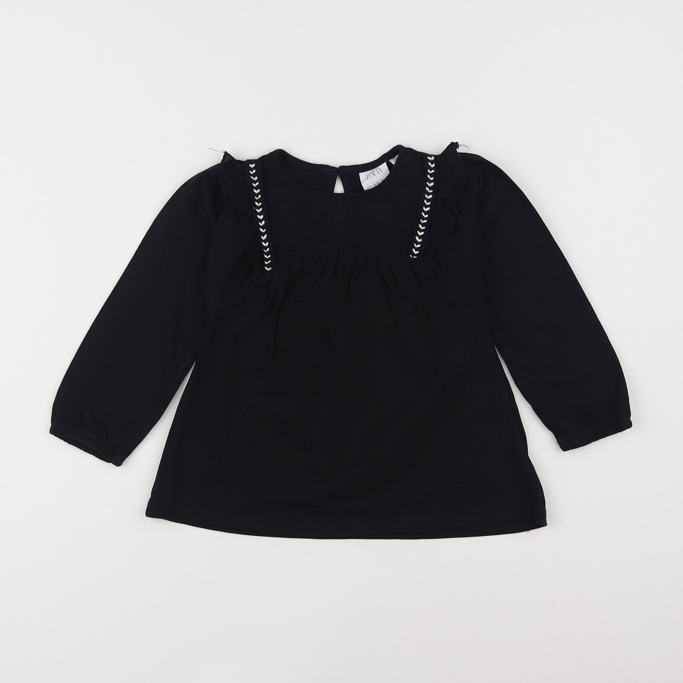 Zara - tee-shirt noir - 2/3 ans