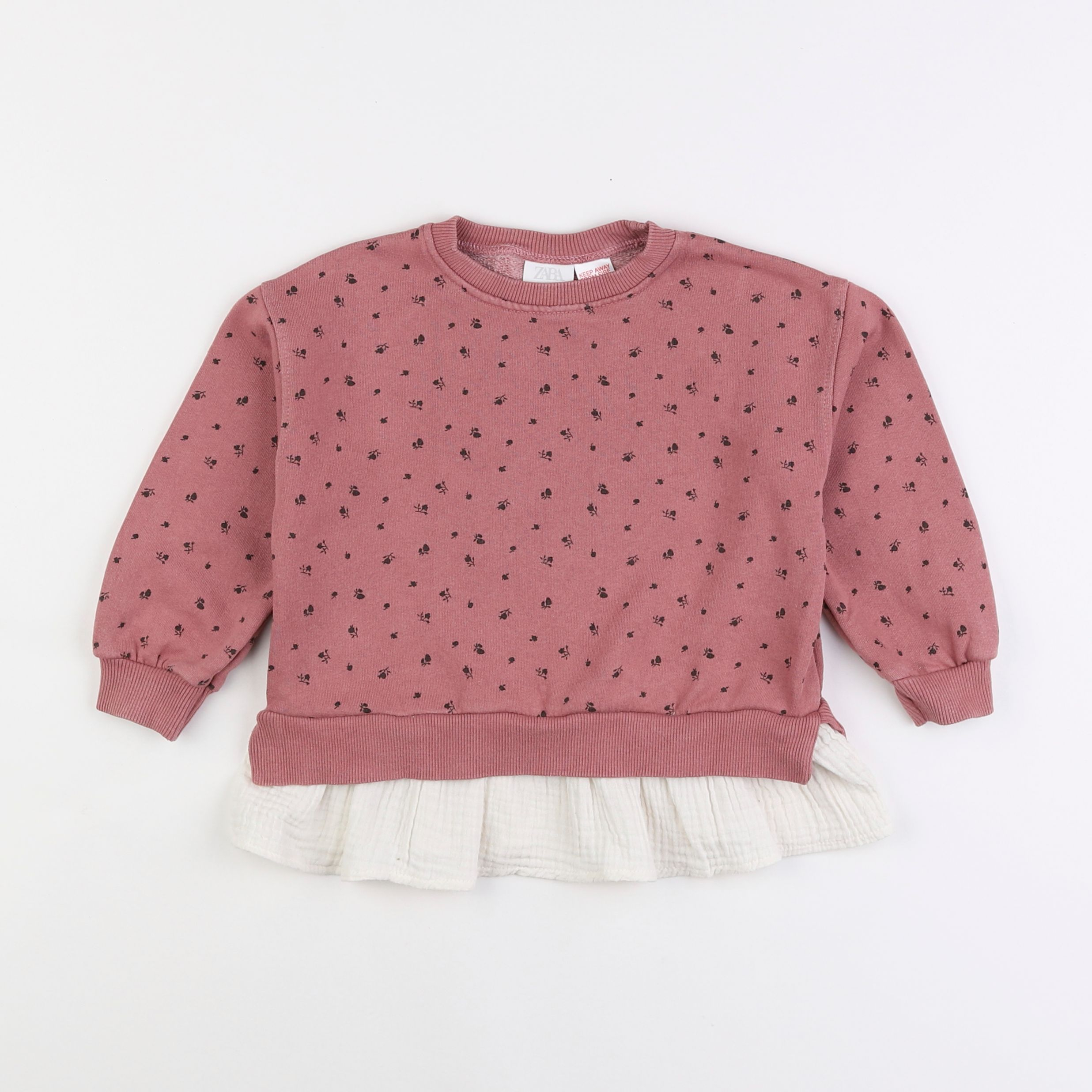 Zara - sweat rose - 18 mois à 2 ans