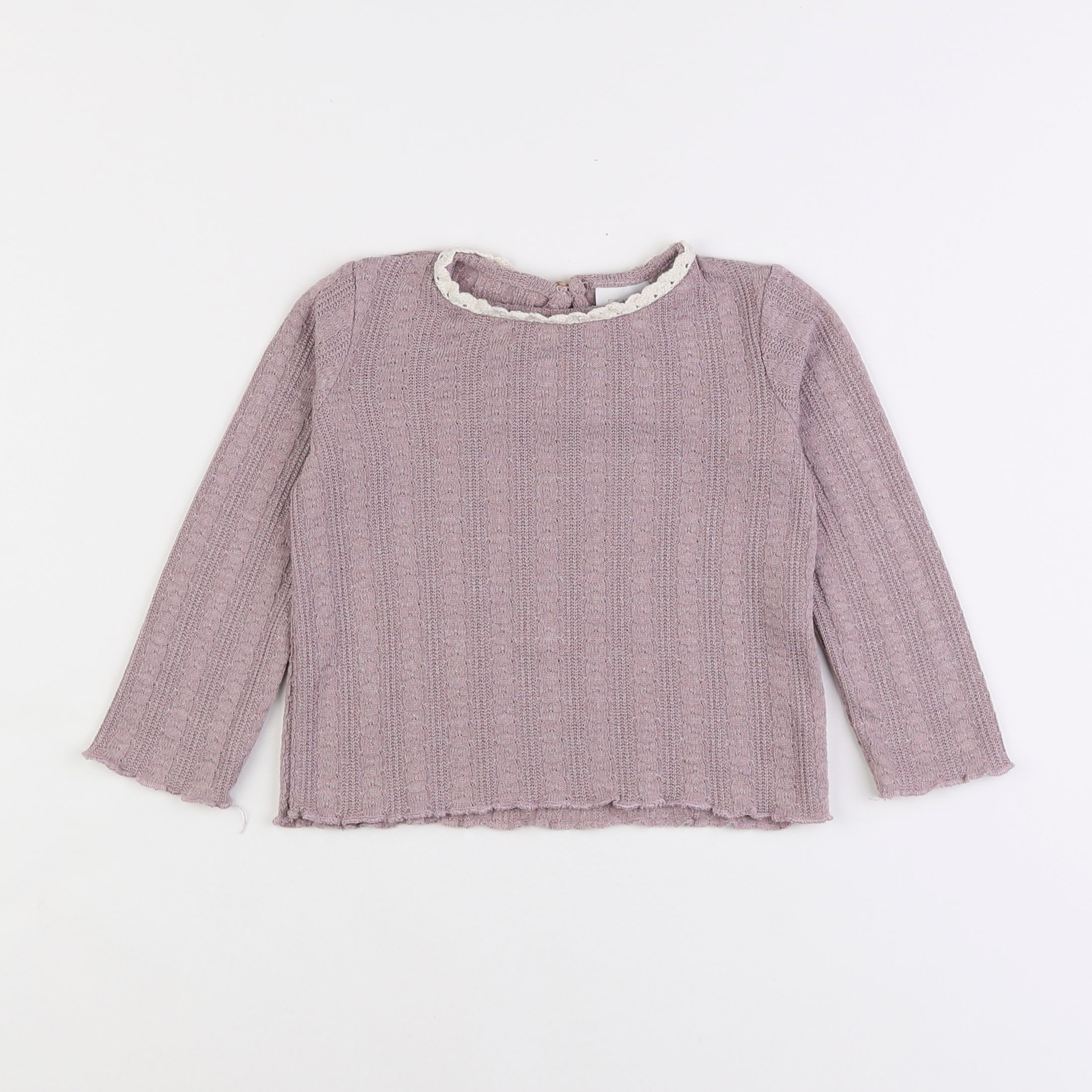 Zara - pull violet - 18 mois à 2 ans