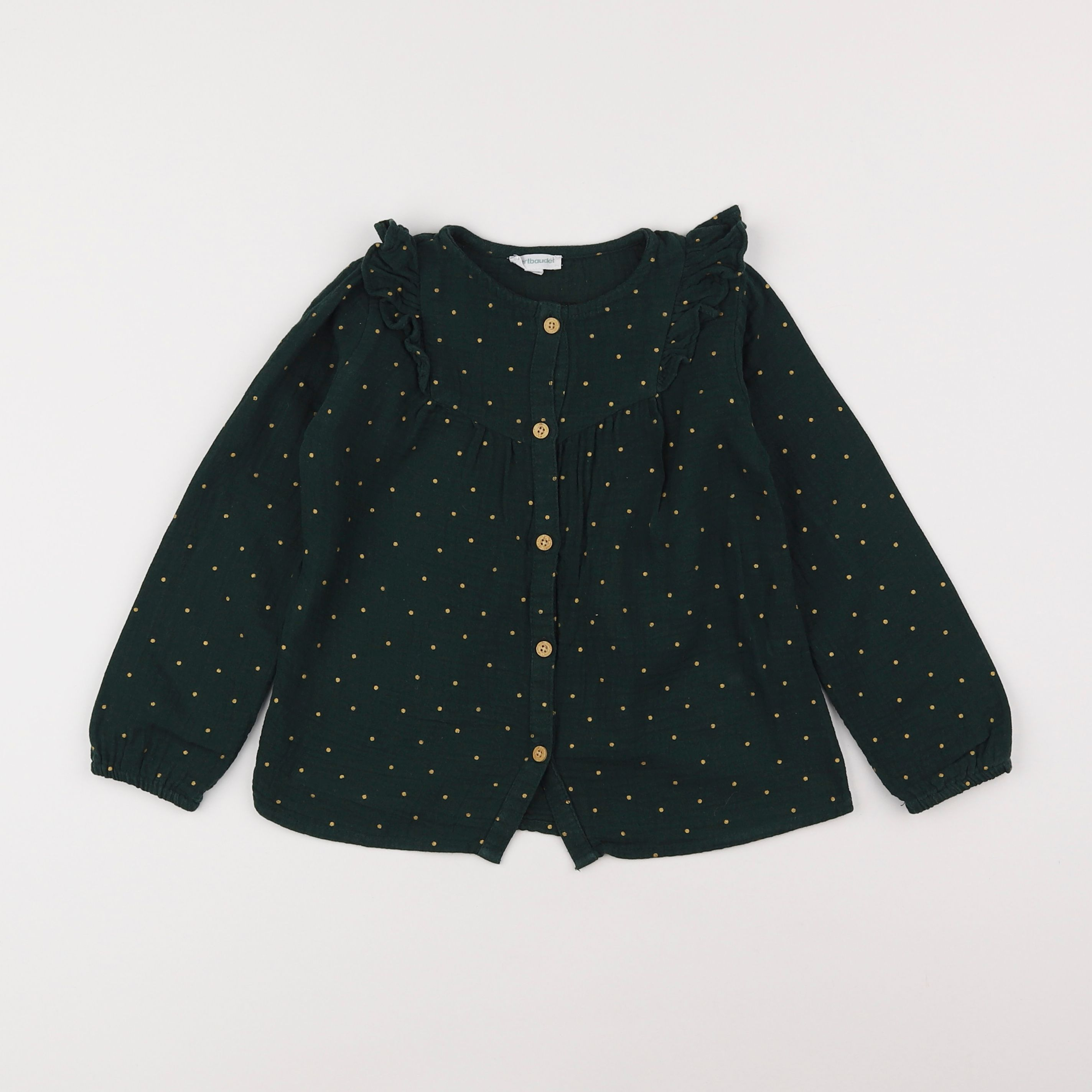 Vertbaudet - blouse vert - 5 ans