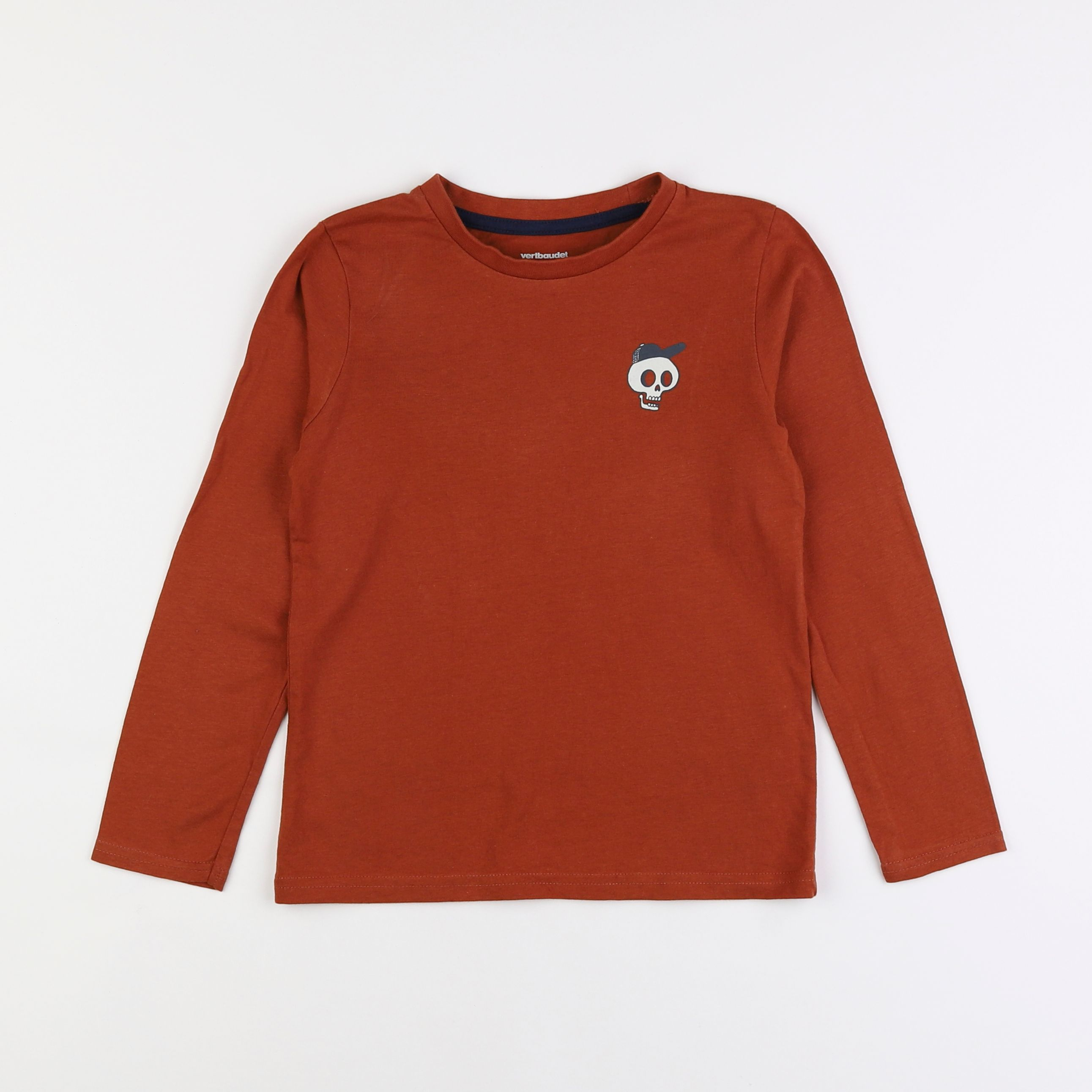 Vertbaudet - tee-shirt marron - 8 ans