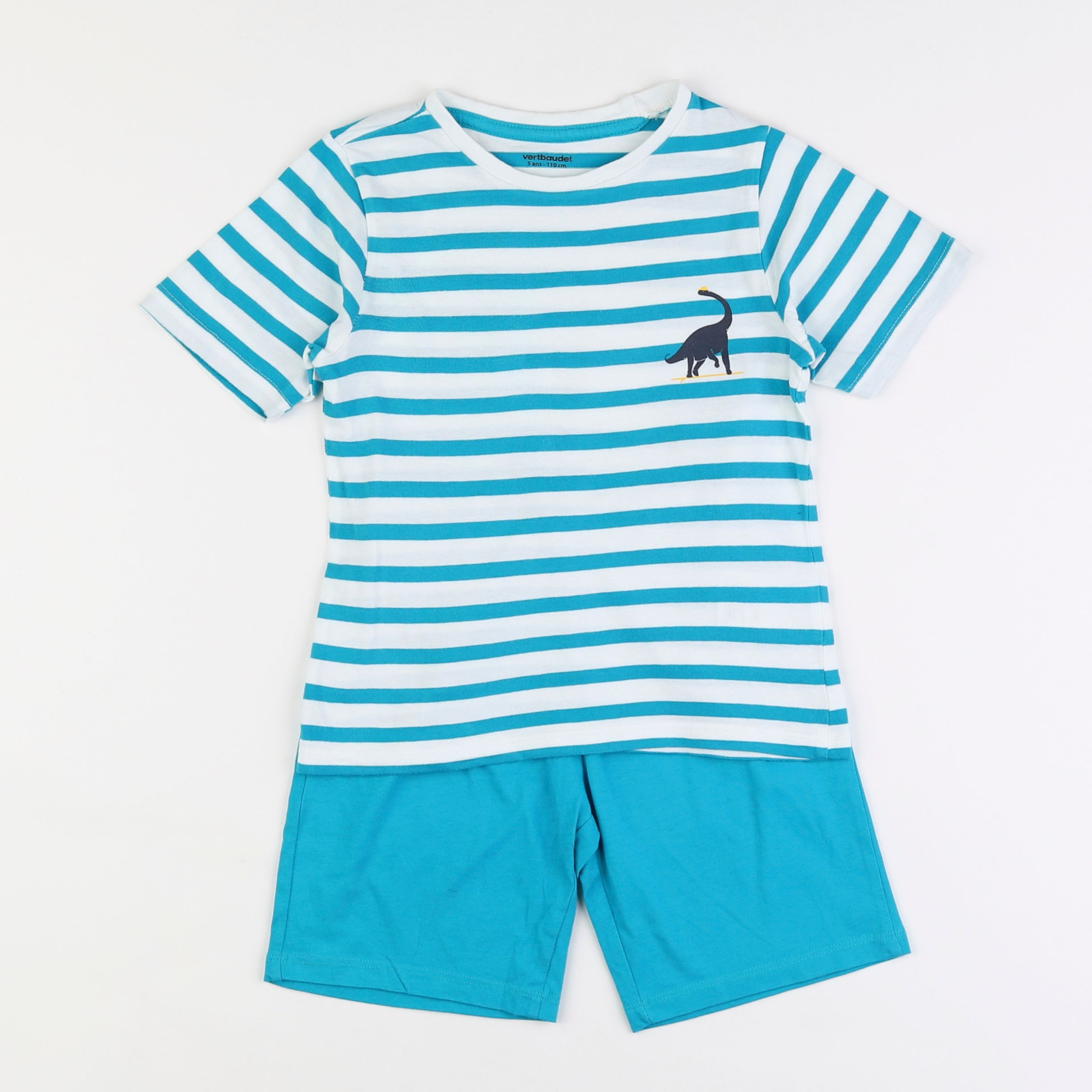 Vertbaudet - pyjama coton bleu - 5 ans