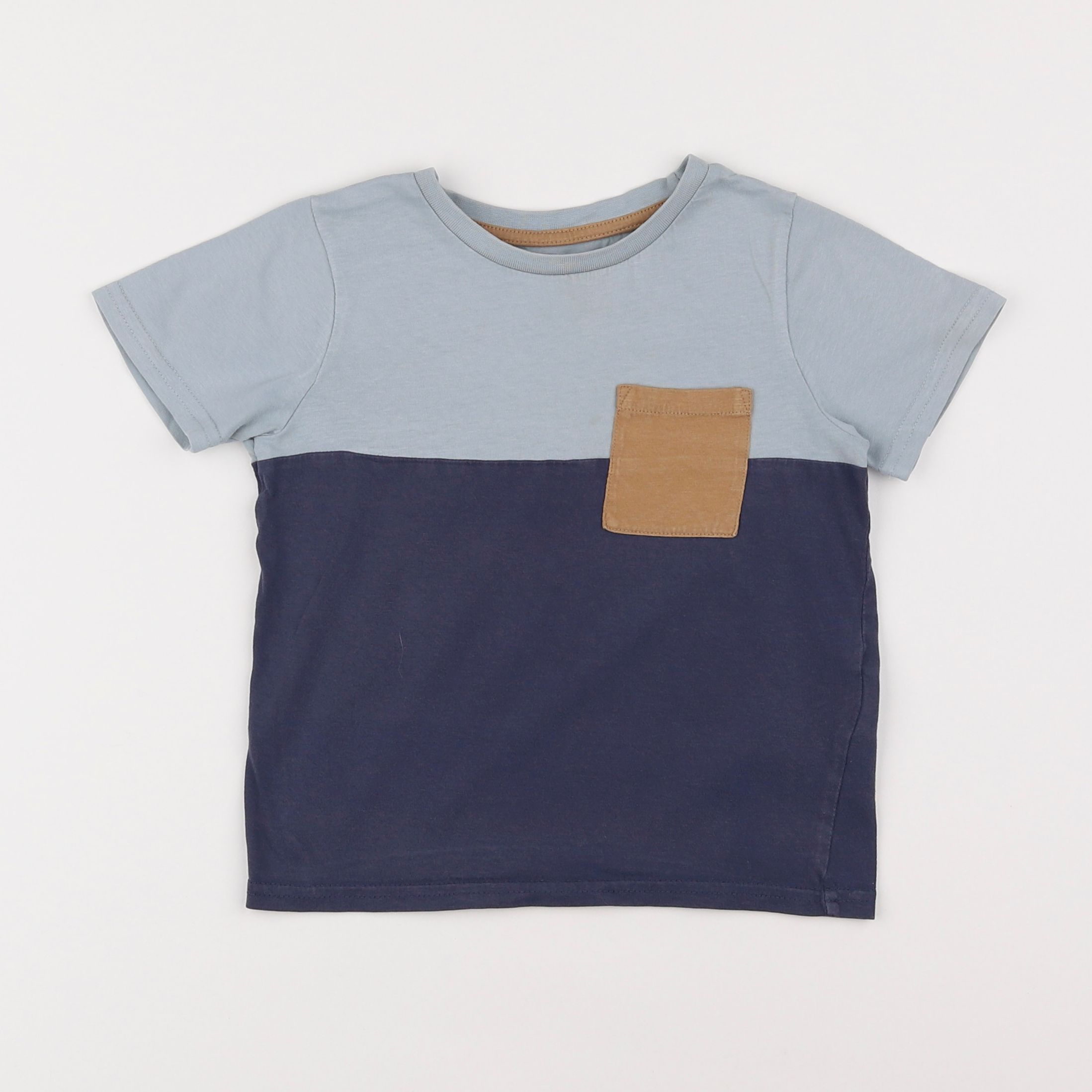 Vertbaudet - tee-shirt bleu - 4 ans