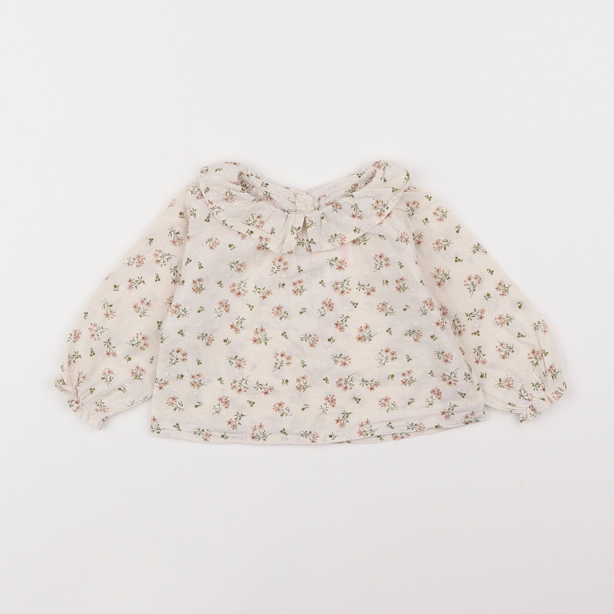 Zara - blouse beige - 3/6 mois