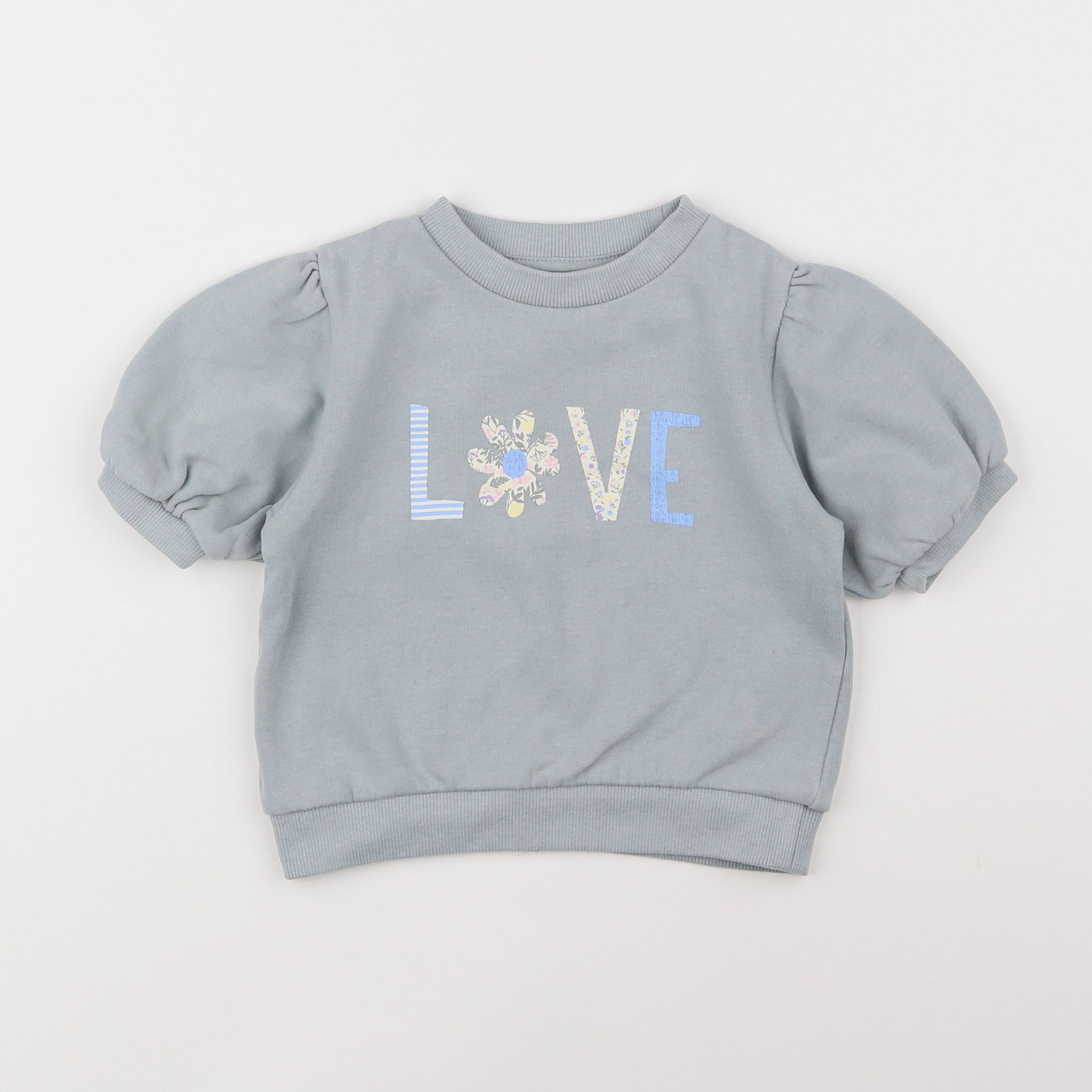 Vertbaudet - sweat vert - 3 ans