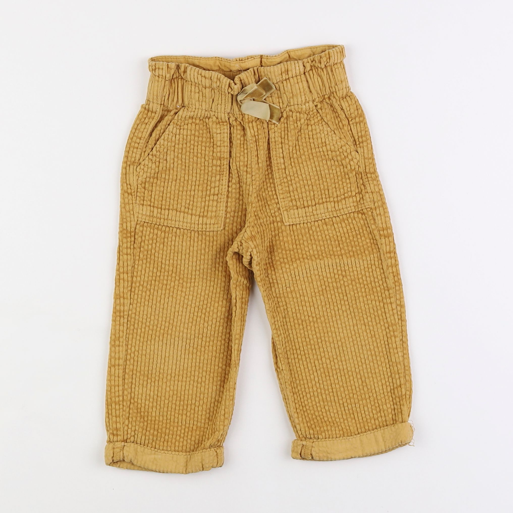 Vertbaudet - pantalon jaune - 2 ans