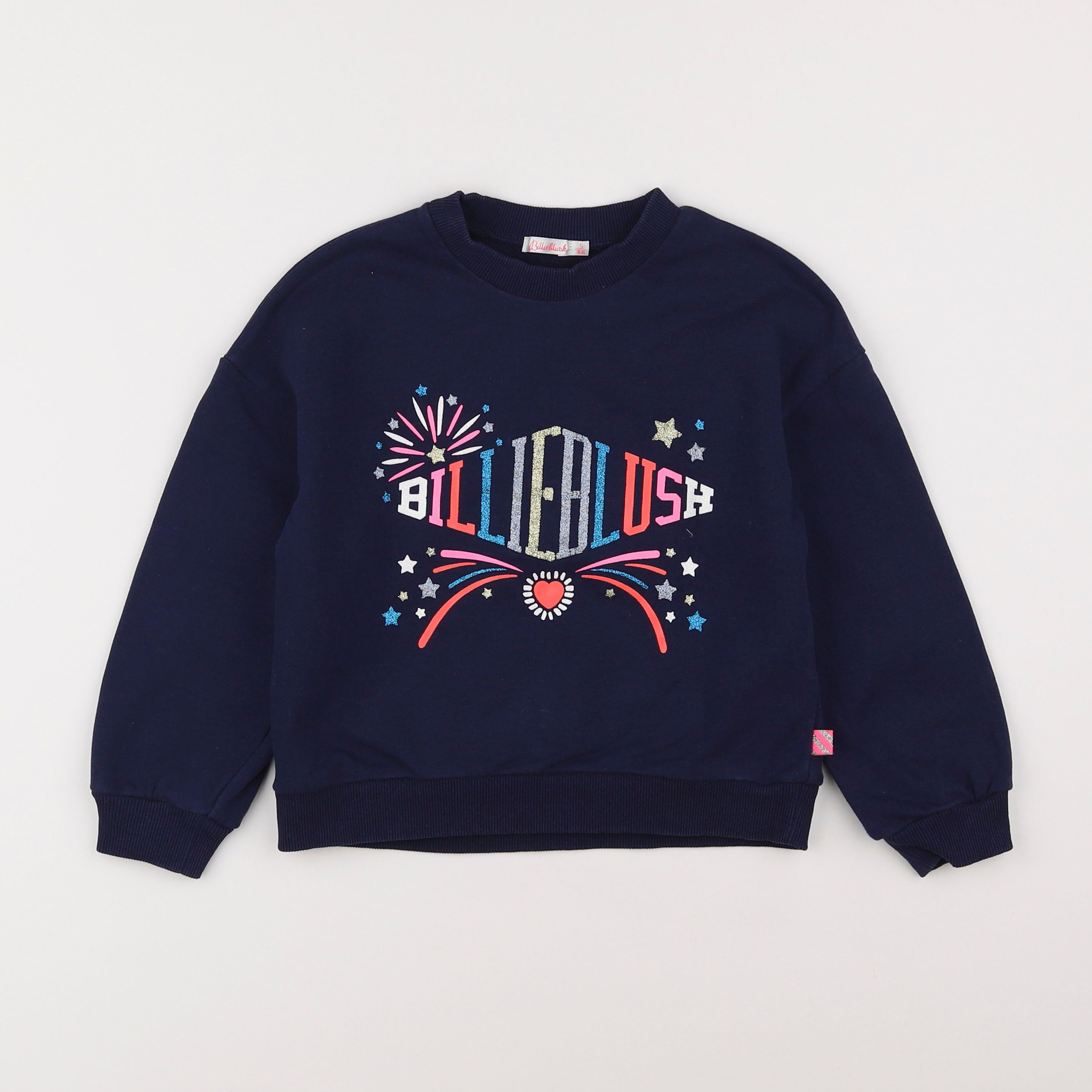 Billie Blush - sweat bleu - 5 ans