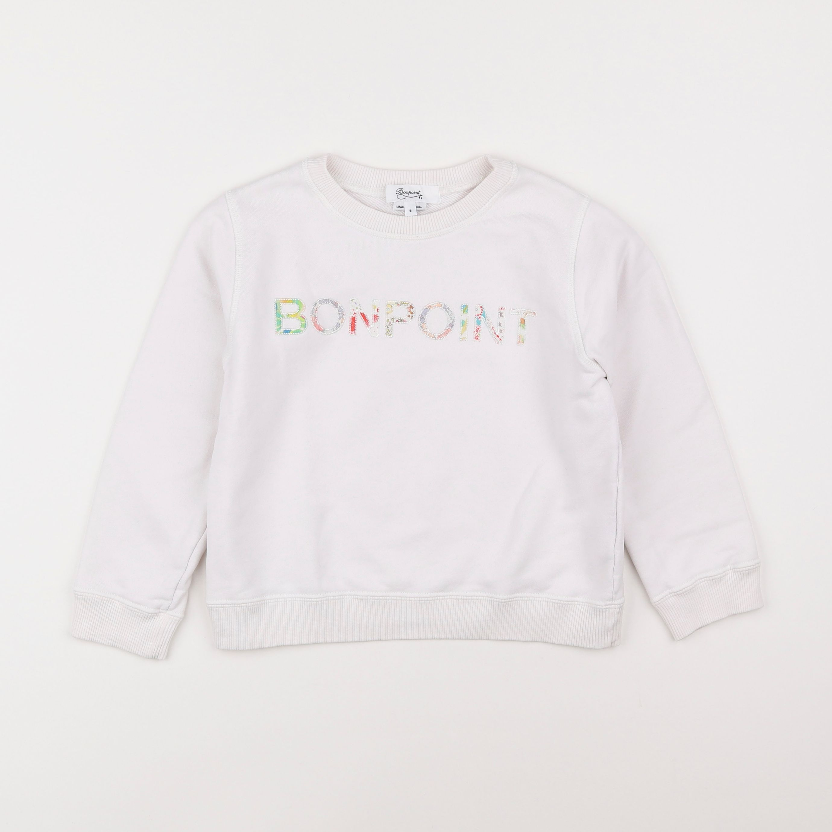 Bonpoint - sweat beige - 6 ans