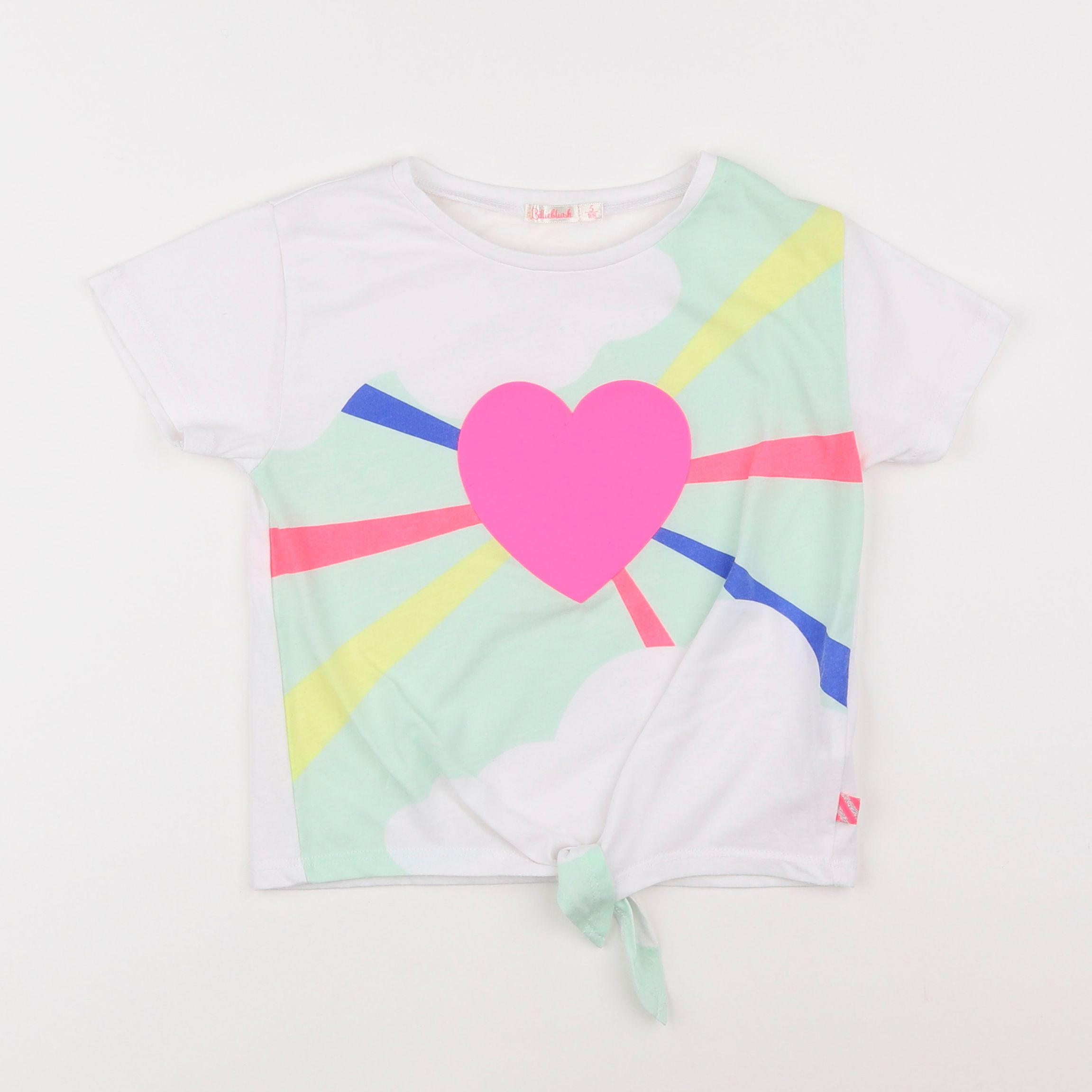 Billie Blush - tee-shirt blanc, multicolore - 5 ans