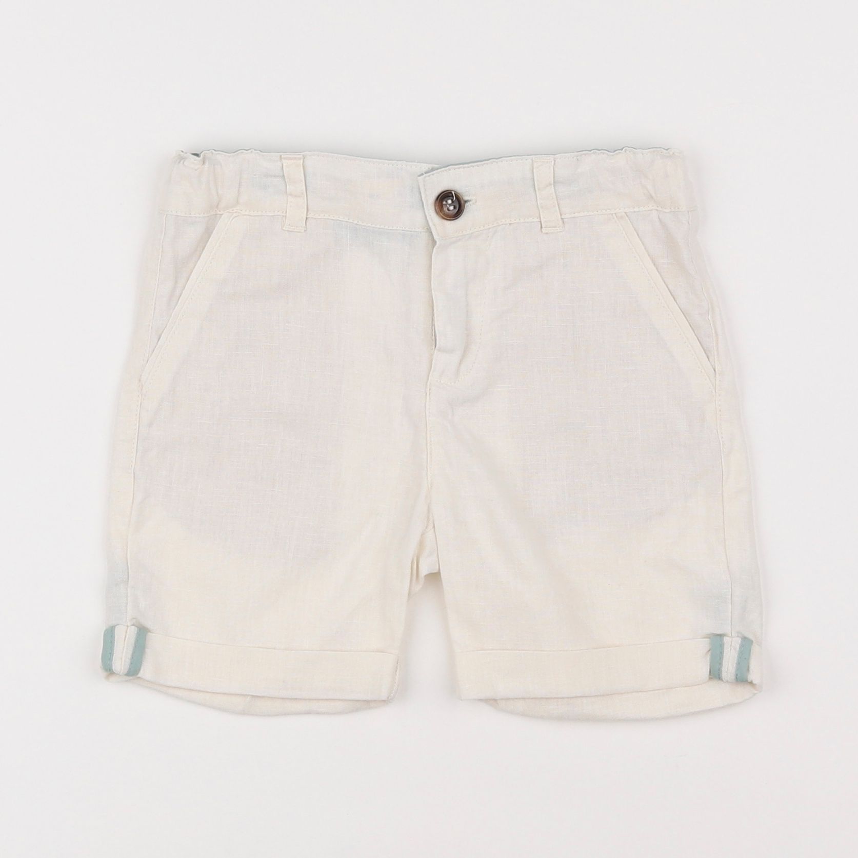 Vertbaudet - short blanc - 2 ans