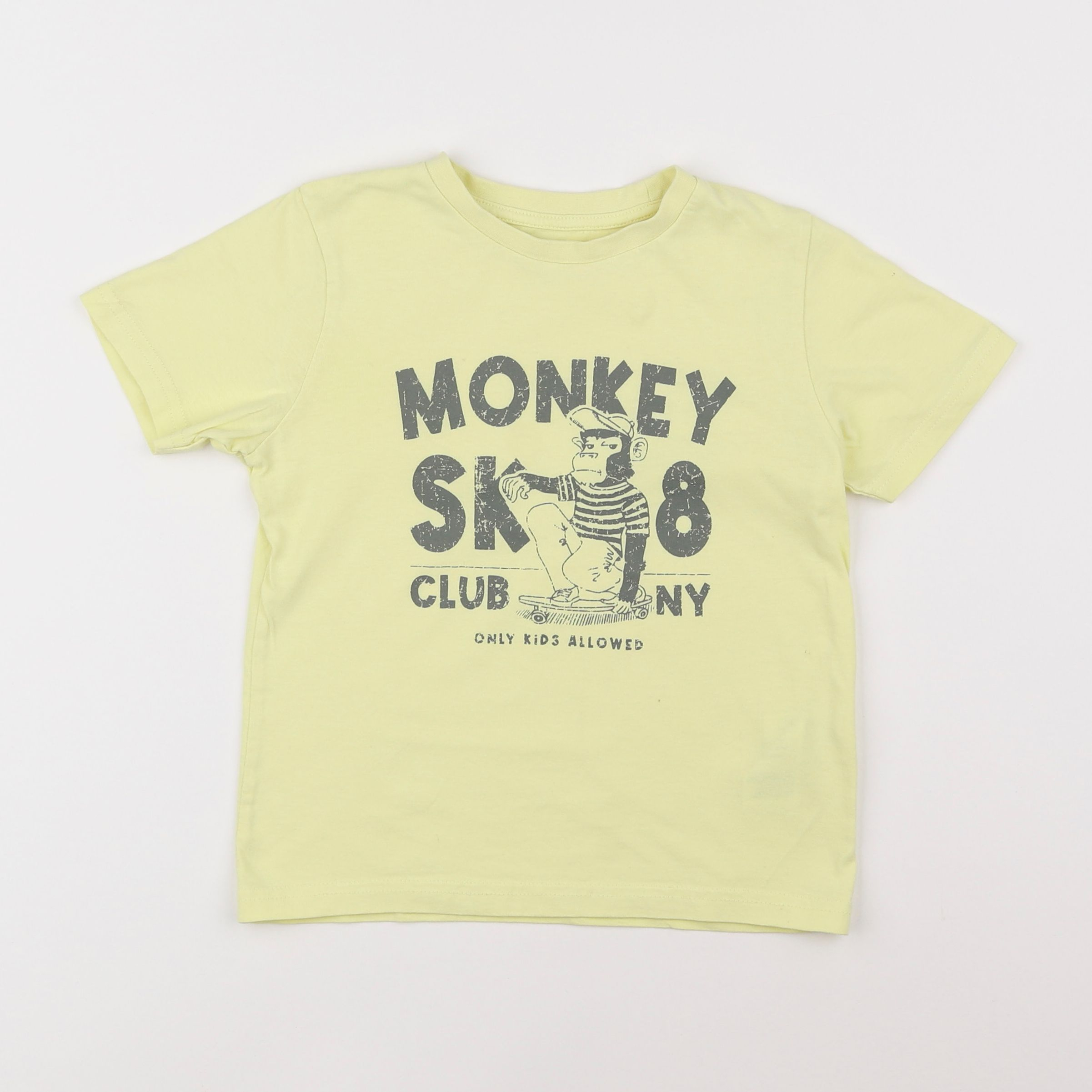 Vertbaudet - tee-shirt jaune - 6 ans