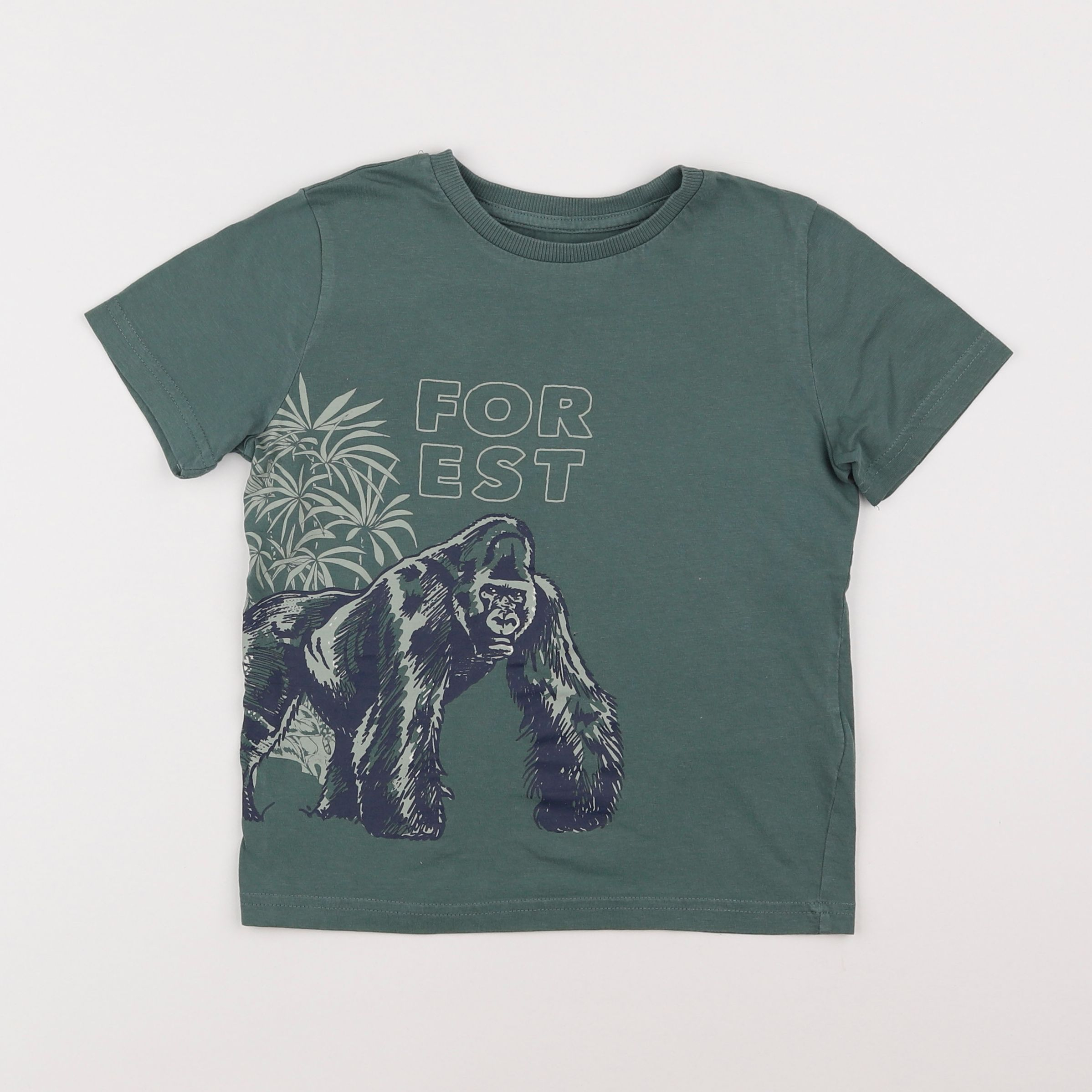 Vertbaudet - tee-shirt vert - 6 ans