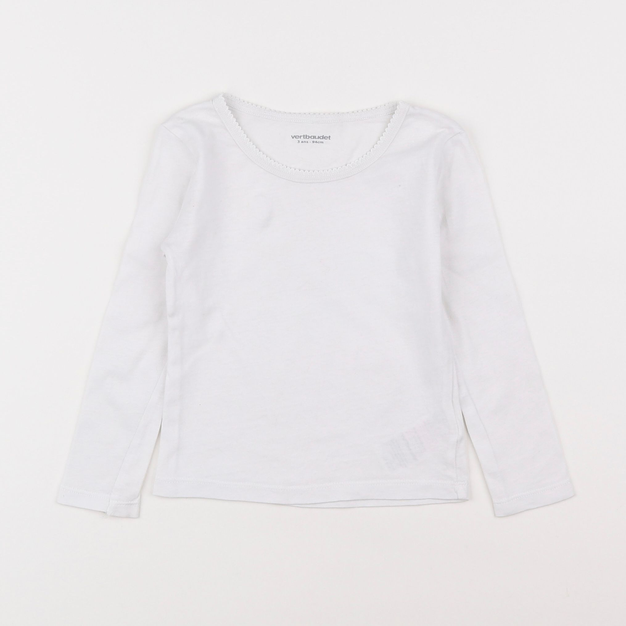 Vertbaudet - maillot de corps blanc - 3 ans