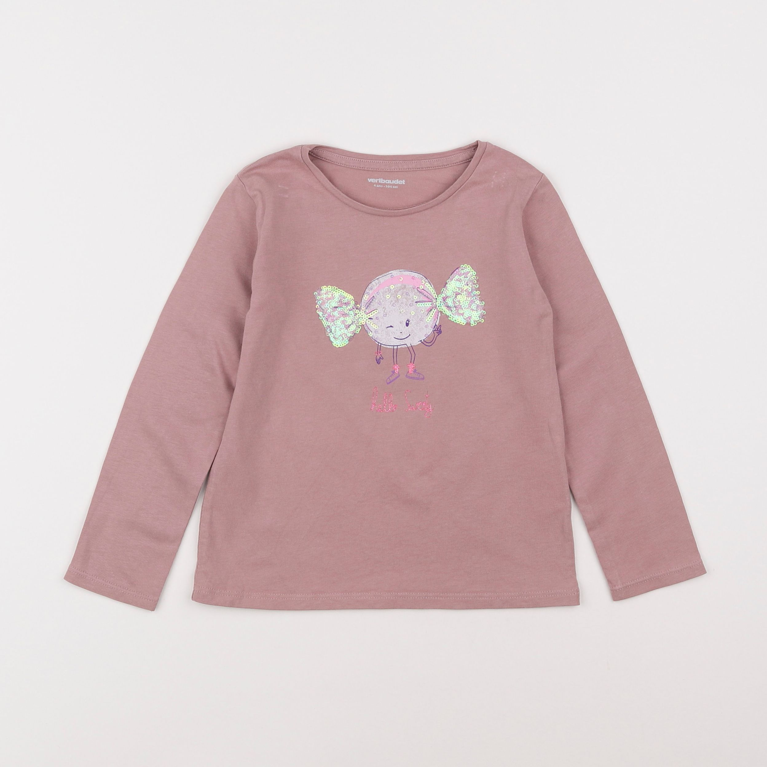 Vertbaudet - tee-shirt rose - 4 ans