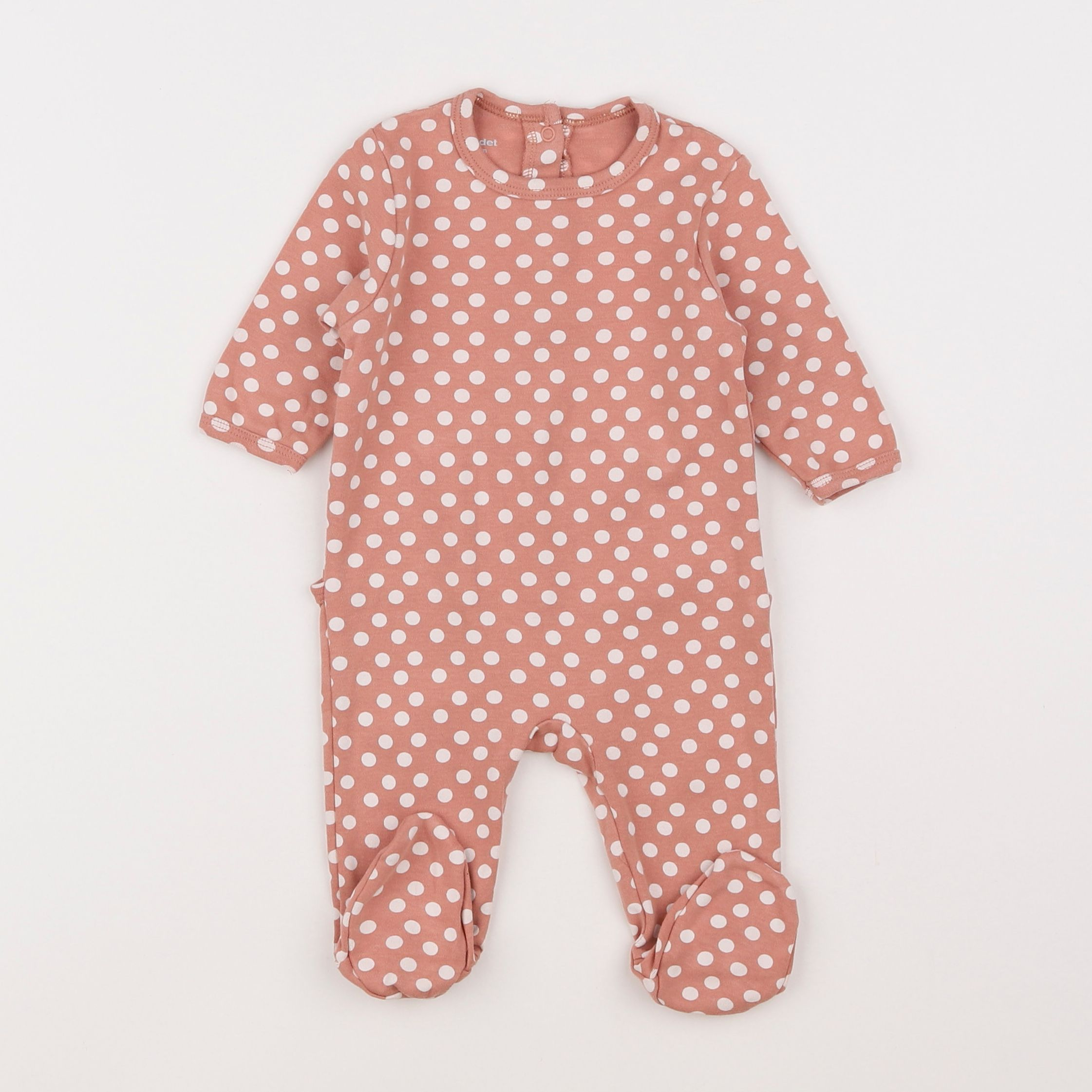 Vertbaudet - pyjama coton rose - 3 mois