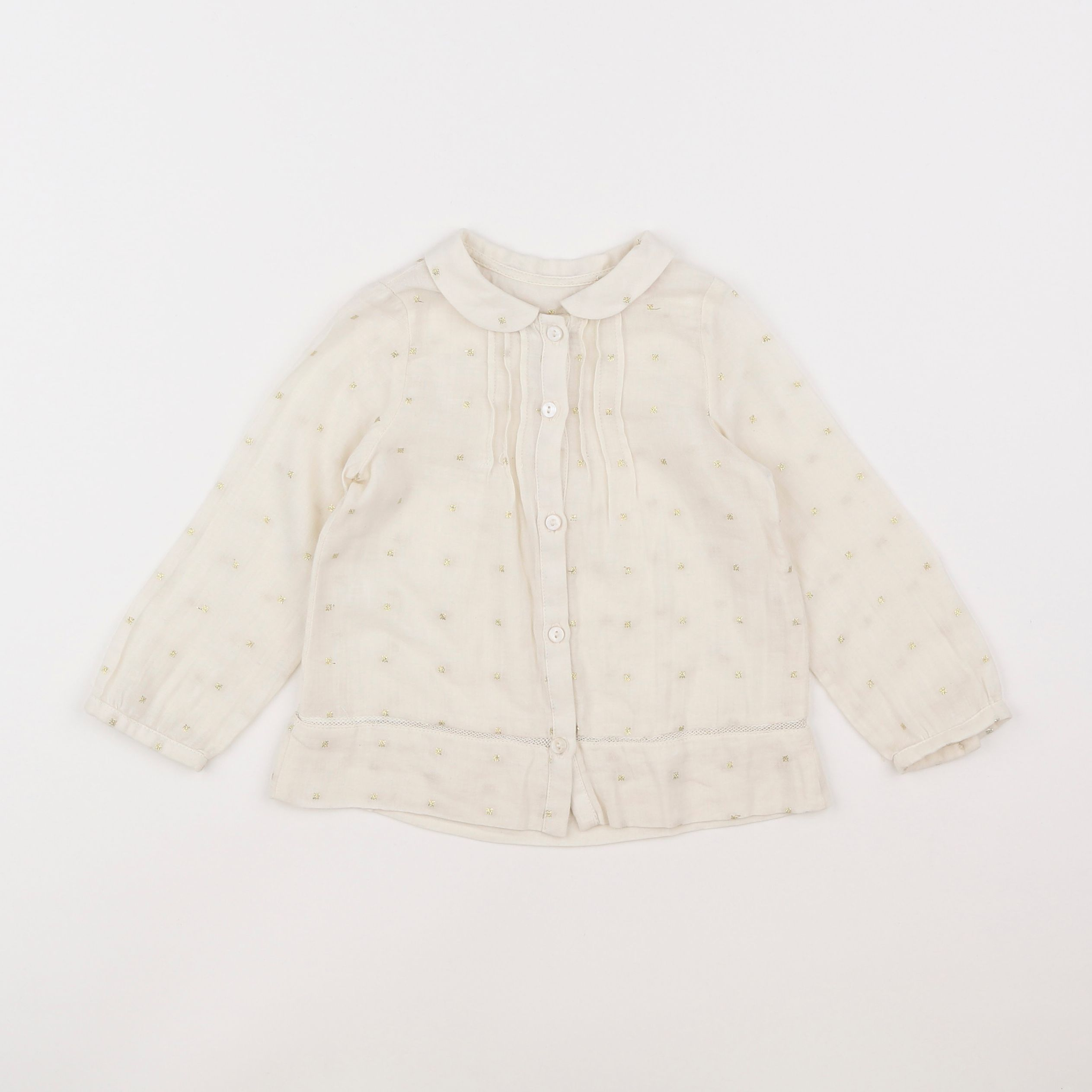 Zara - blouse beige - 18 mois à 2 ans