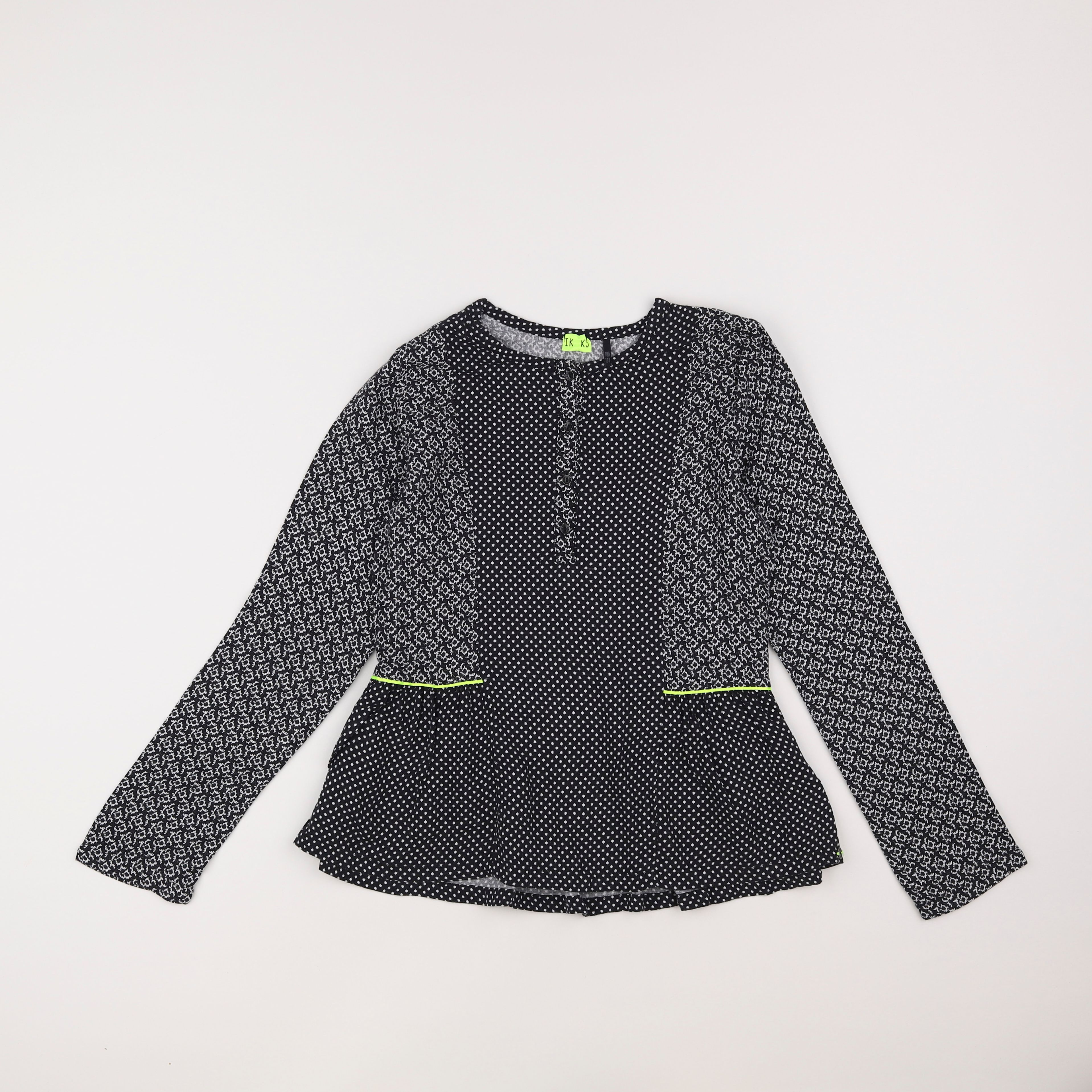 IKKS - blouse gris - 10 ans