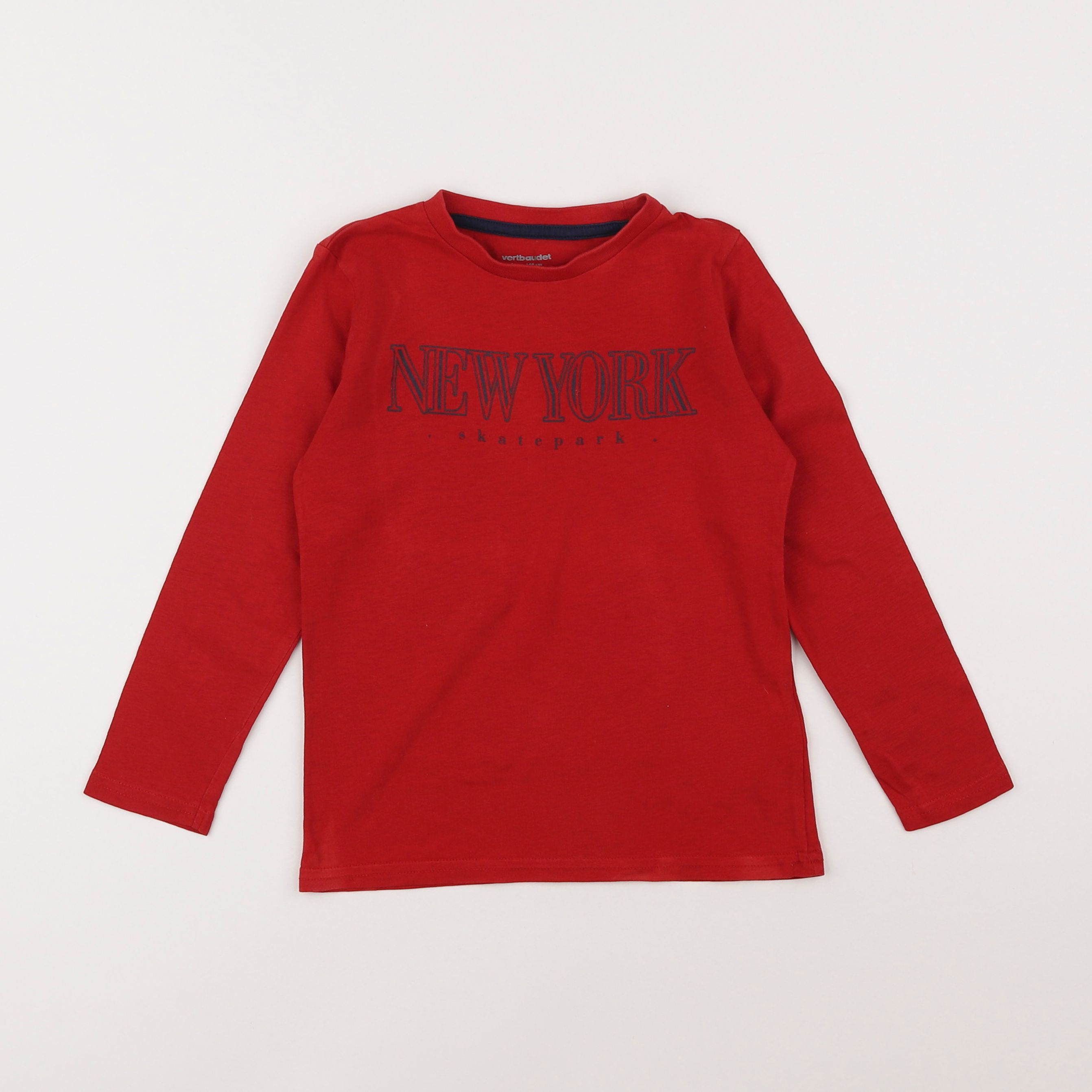 Vertbaudet - tee-shirt rouge - 5 ans