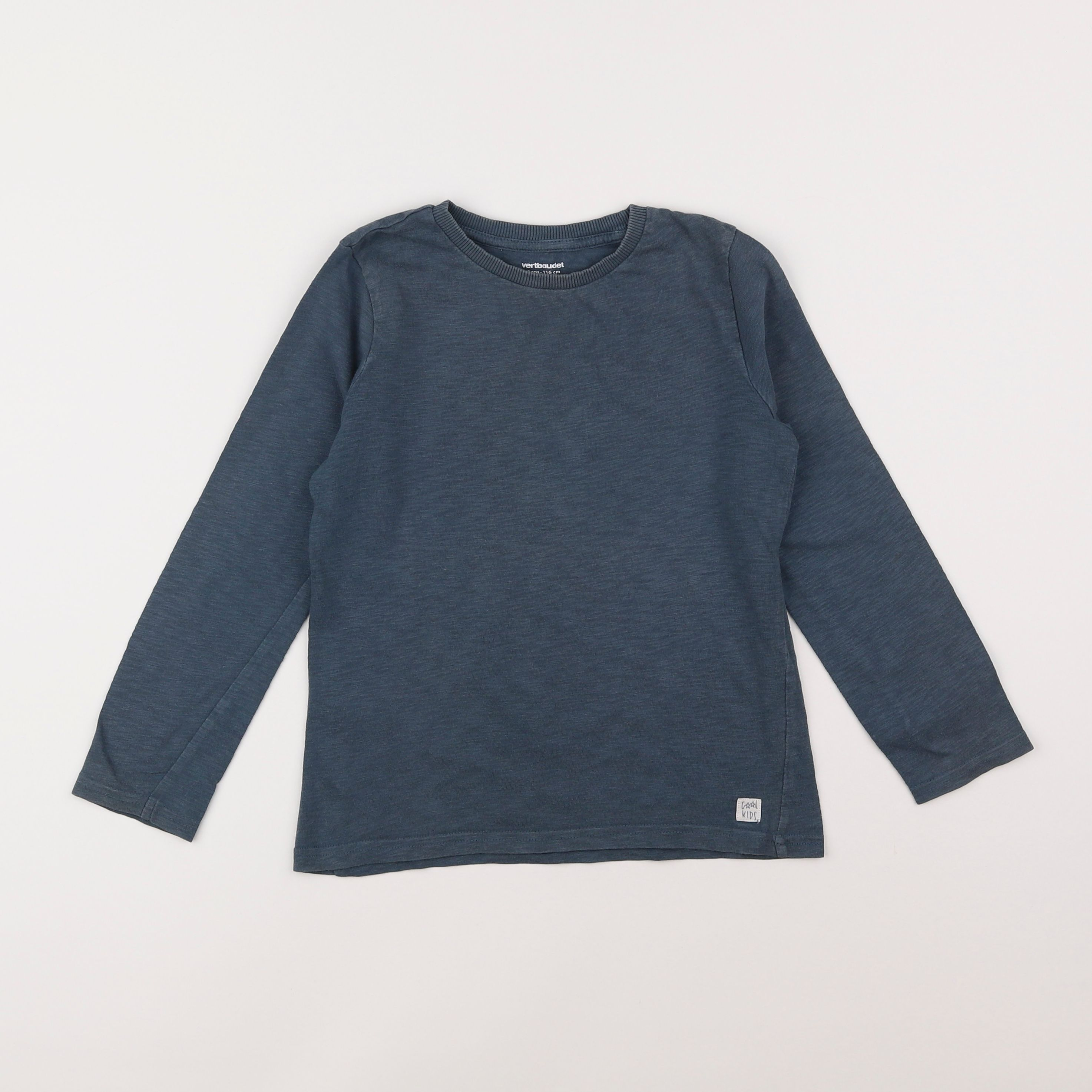 Vertbaudet - tee-shirt bleu - 6 ans