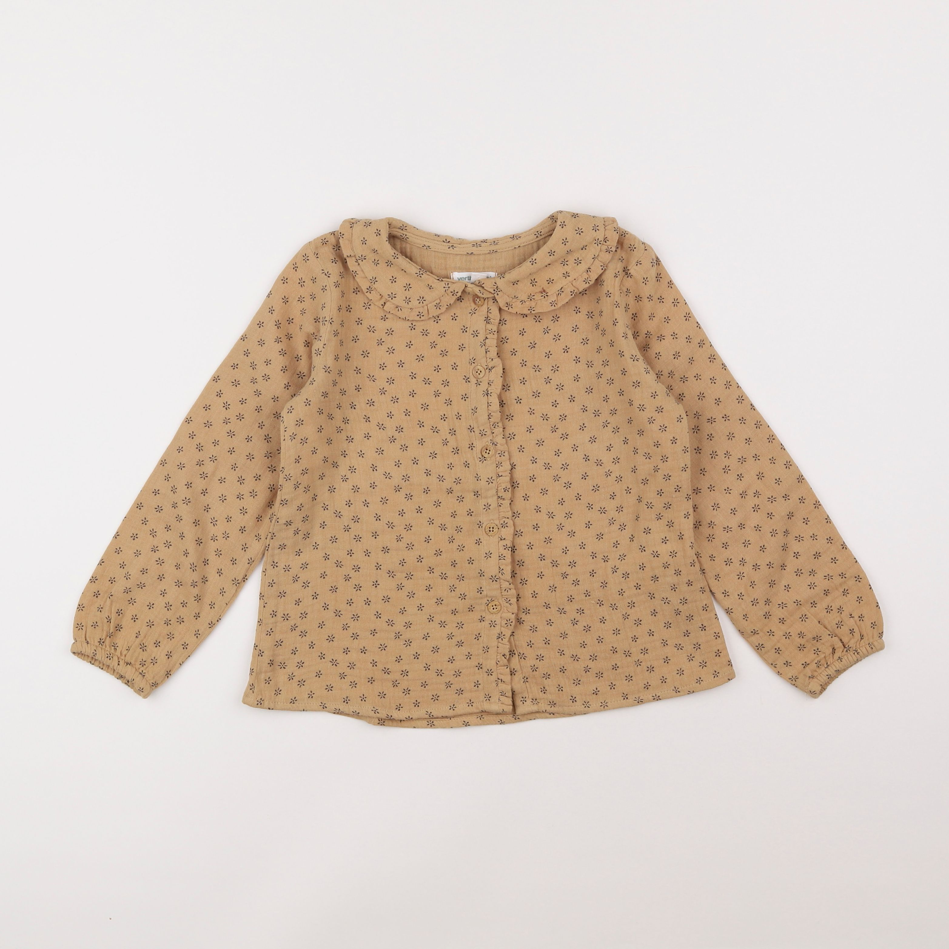 Vertbaudet - blouse jaune - 5 ans