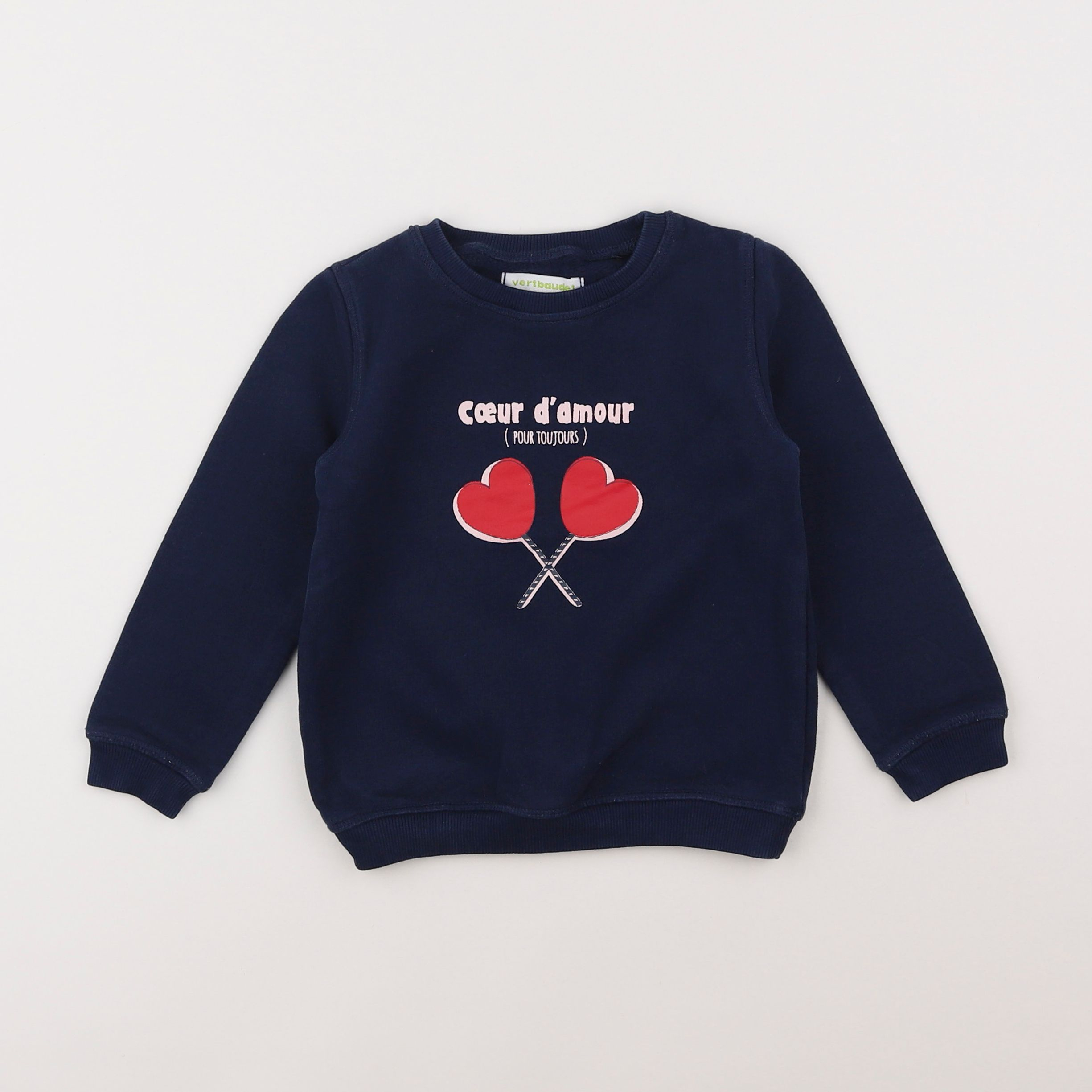 Vertbaudet - sweat bleu - 3 ans