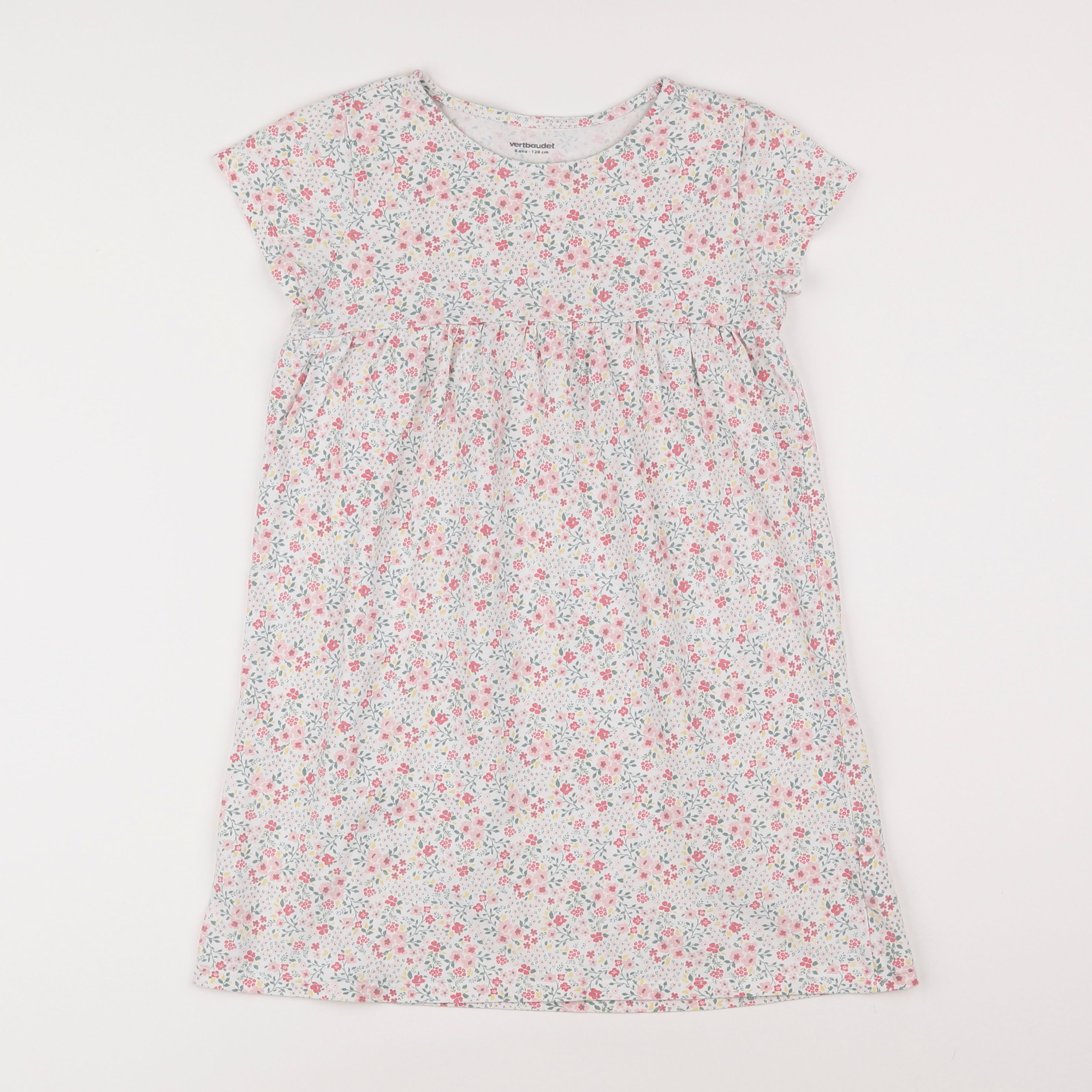 Vertbaudet - robe multicolore - 8 ans