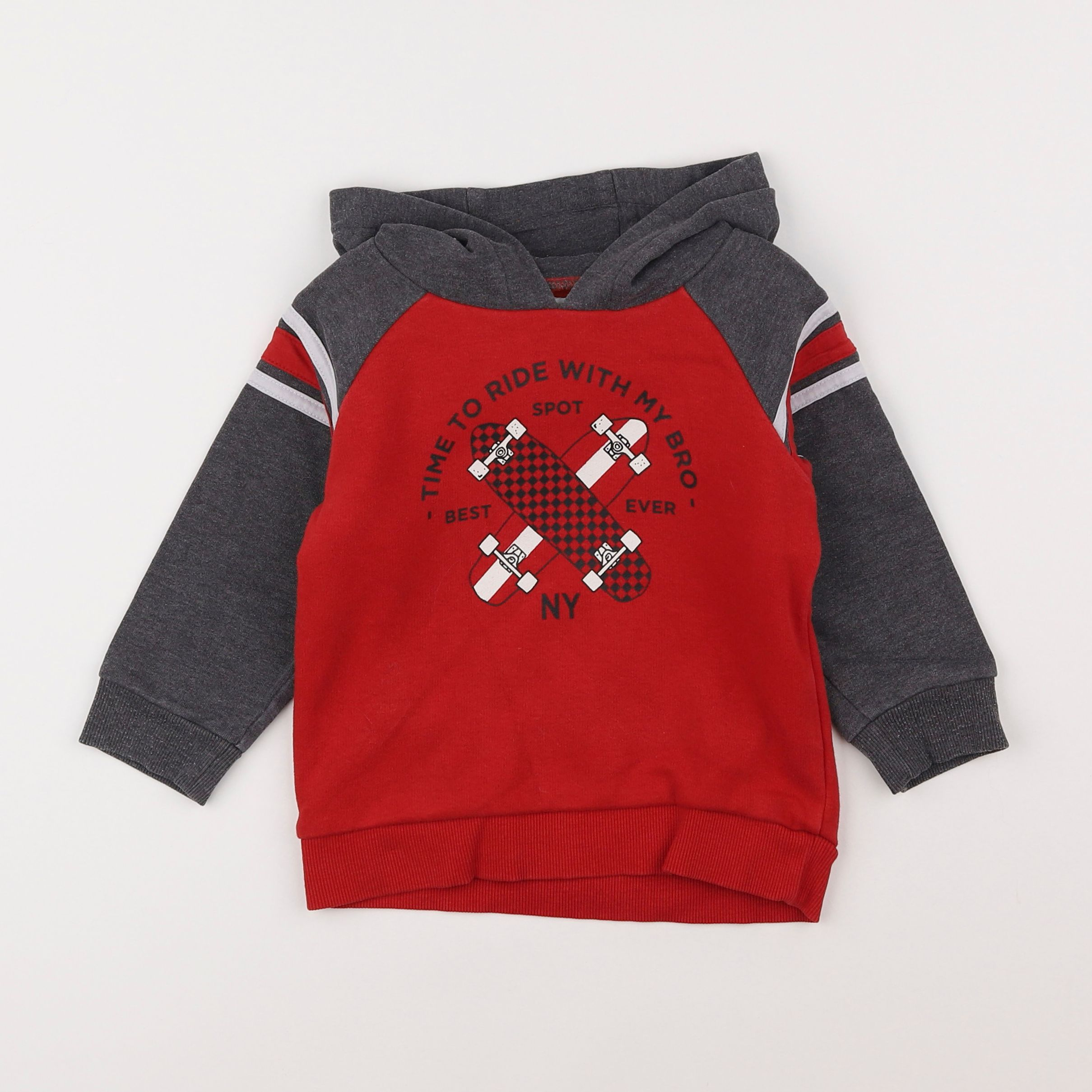 Vertbaudet - sweat gris - 4 ans