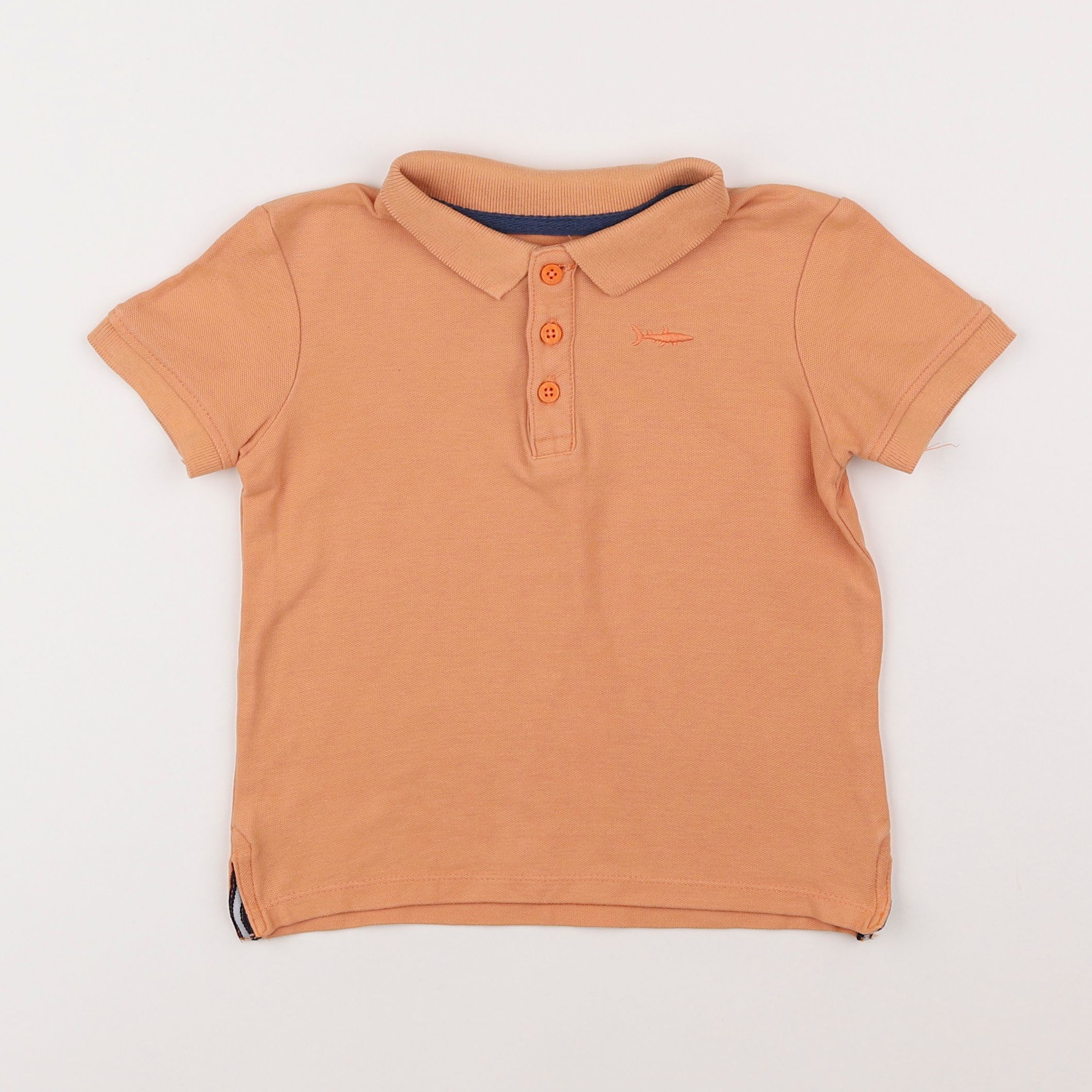 Vertbaudet - polo orange - 4 ans