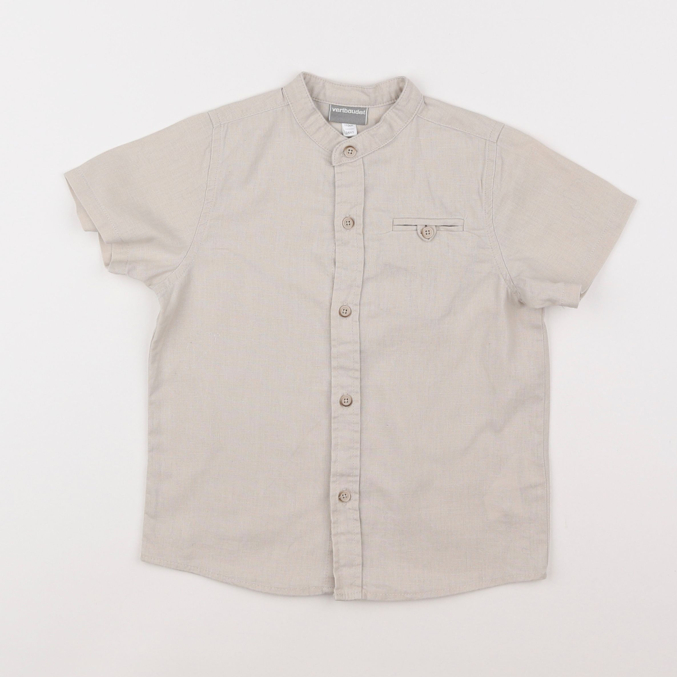 Vertbaudet - chemise beige - 5 ans