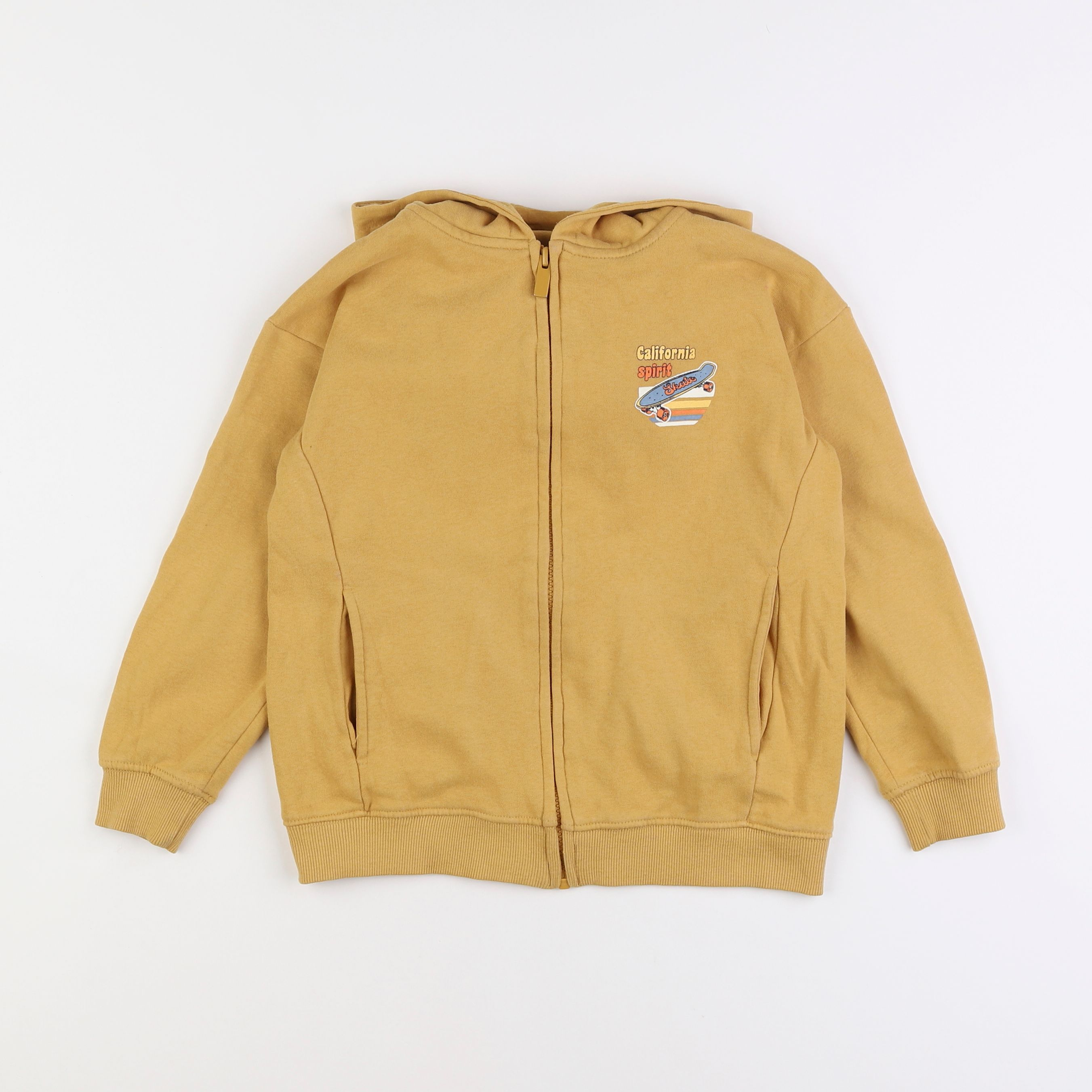 Vertbaudet - sweat jaune - 8 ans