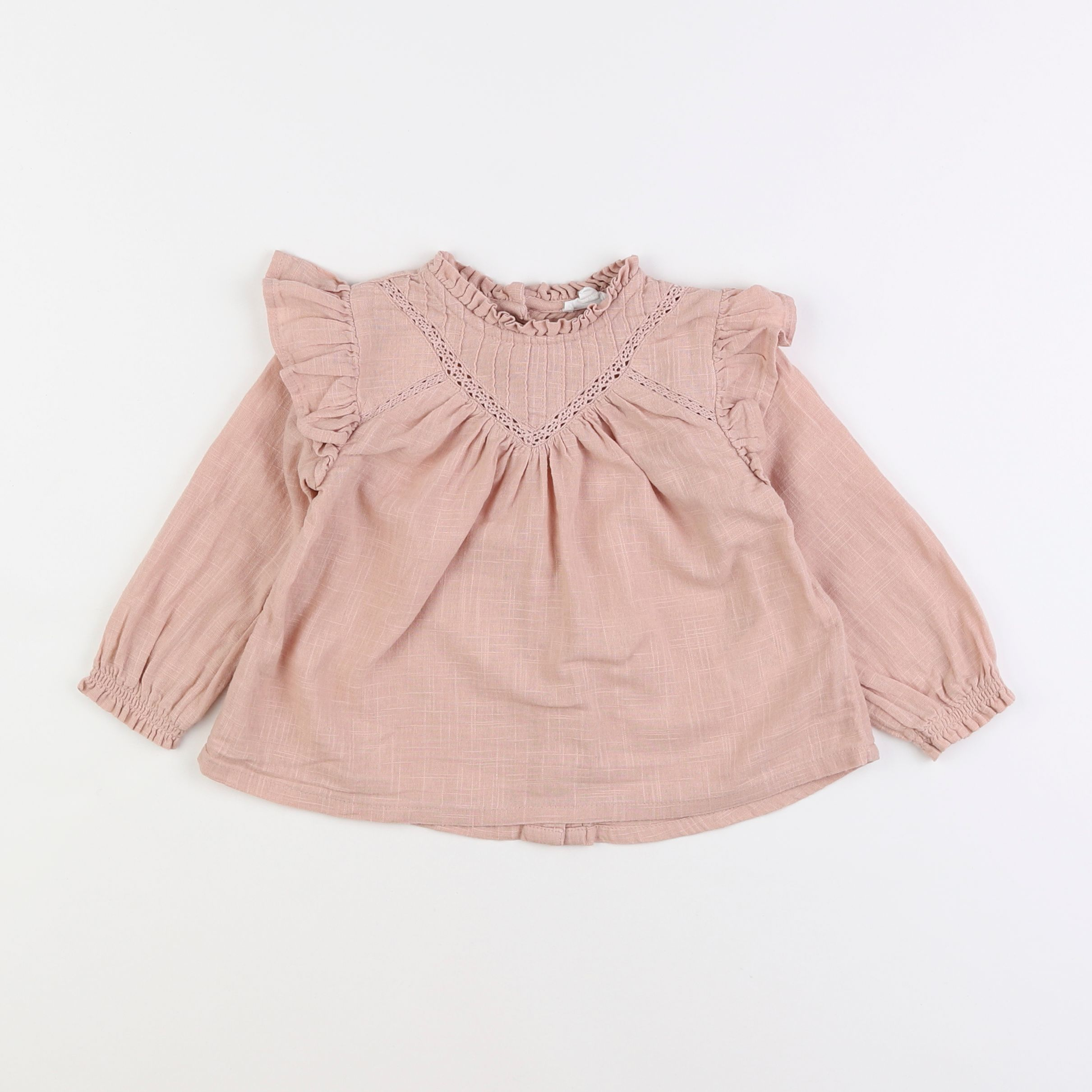 Vertbaudet - blouse rose - 18 mois