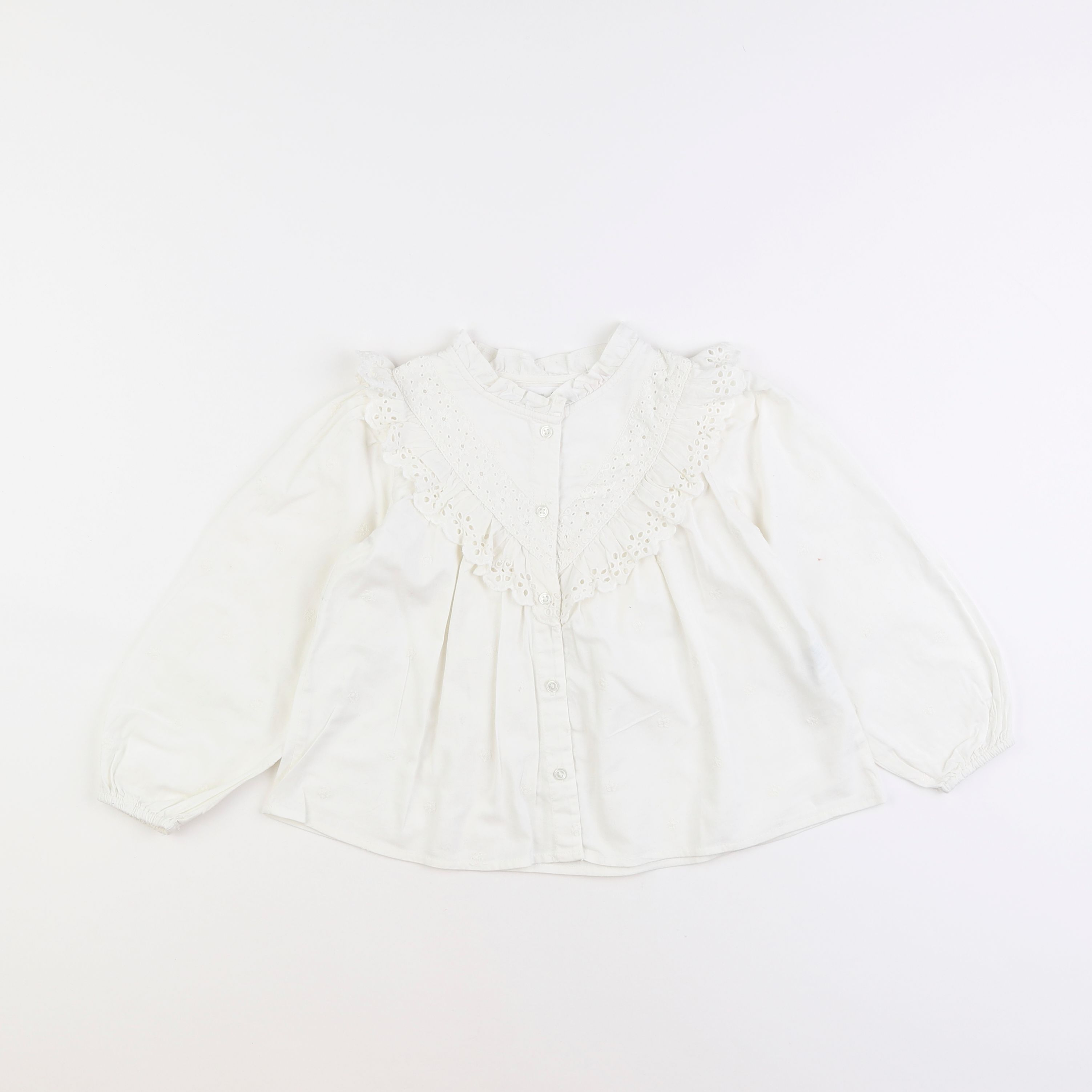 Zara - blouse blanc - 3/4 ans