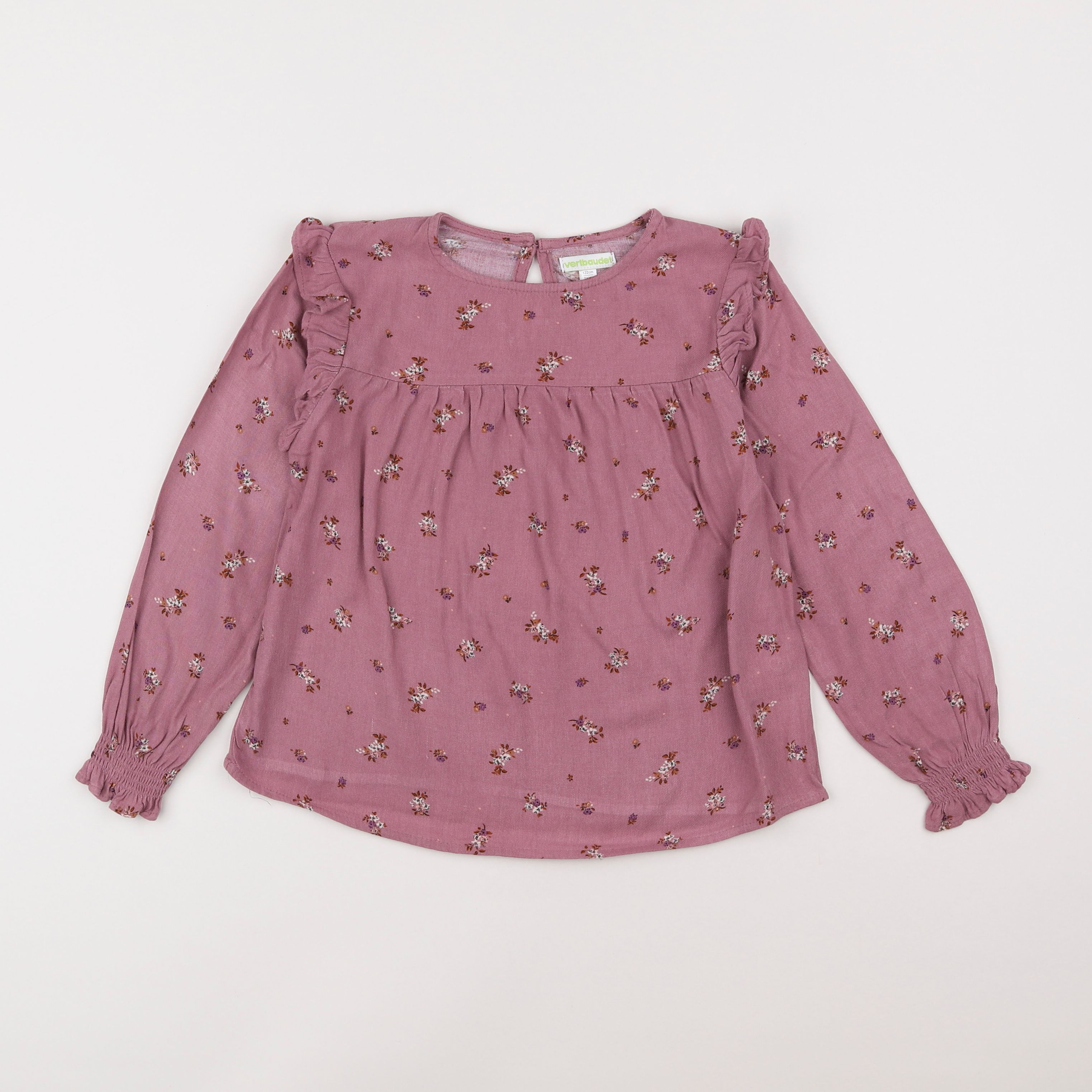 Vertbaudet - blouse rose - 7 ans