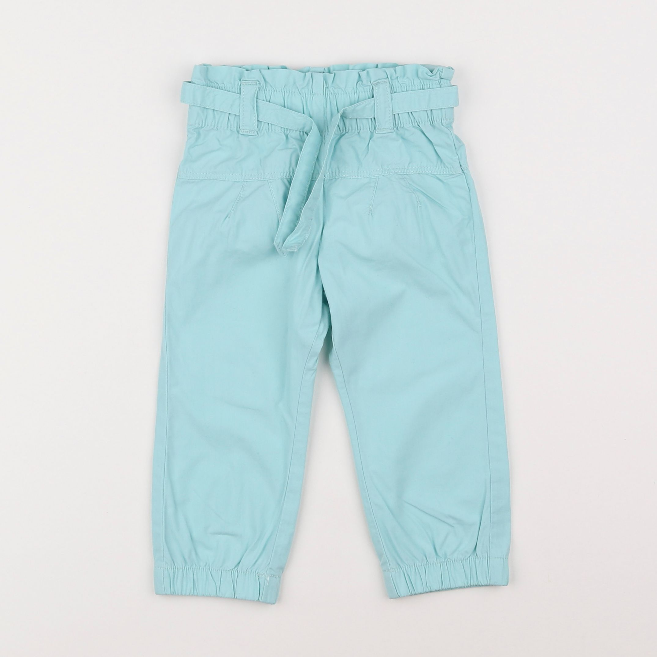 Vertbaudet - pantalon vert - 18 mois