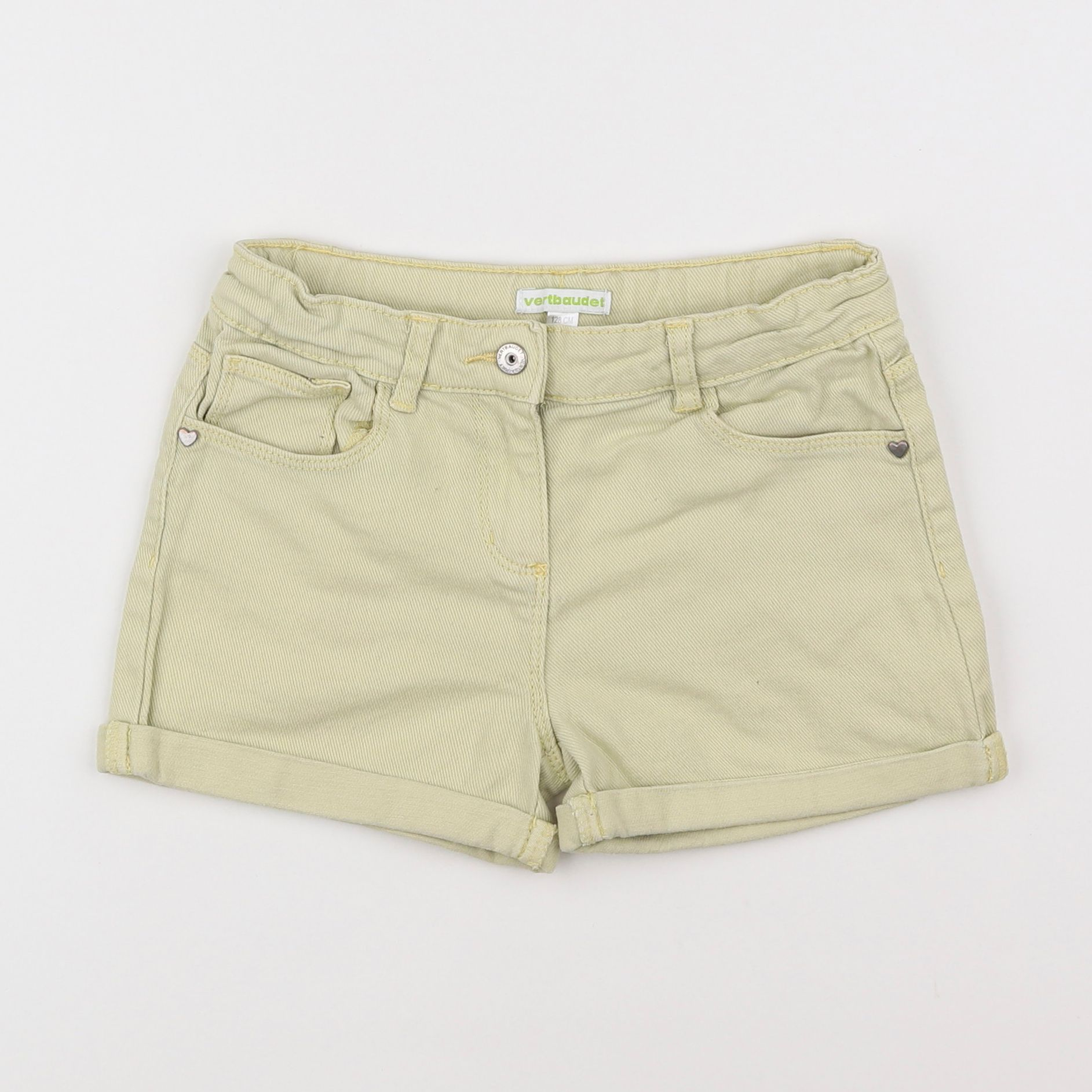 Vertbaudet - short jaune - 8 ans