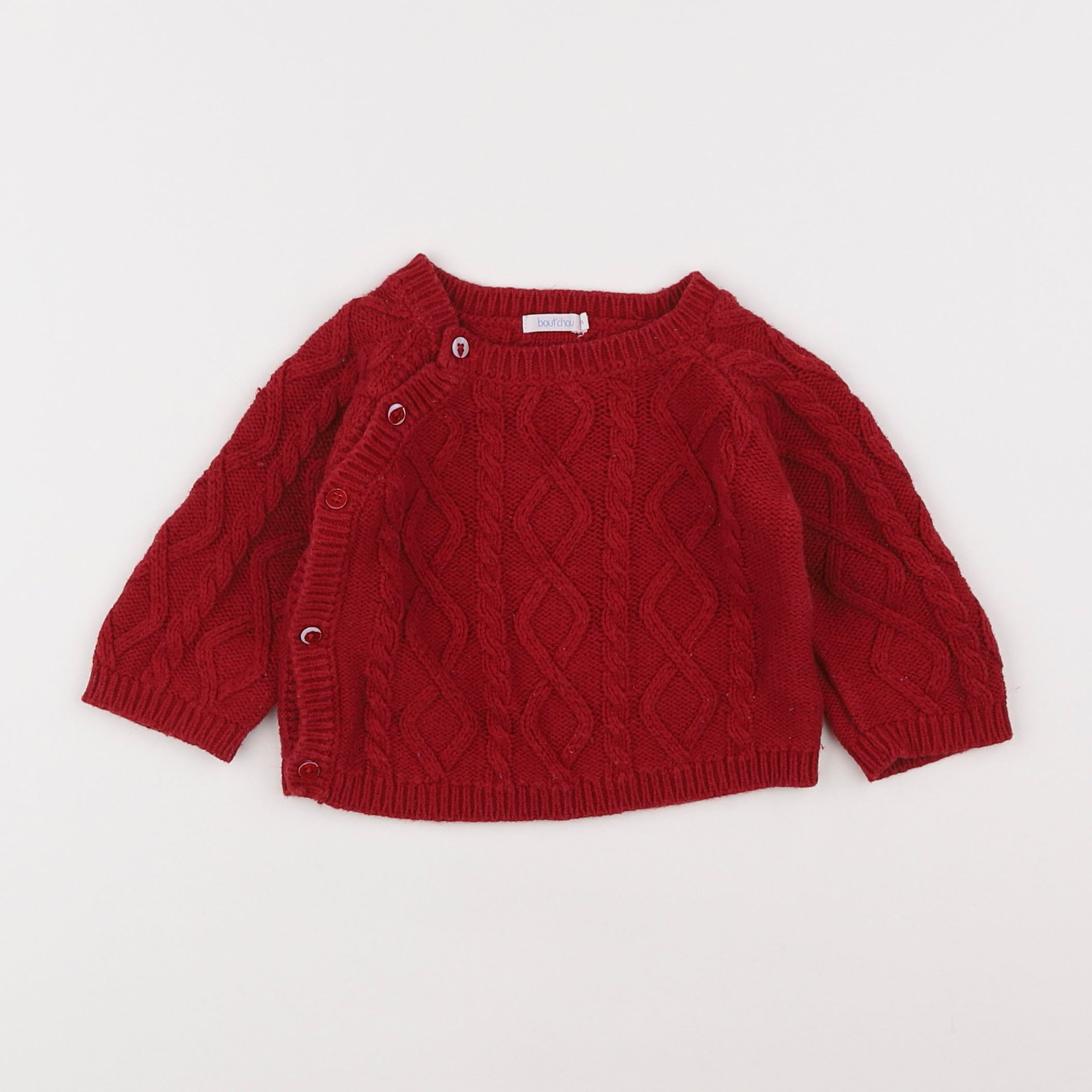 Boutchou - pull rouge - 9 mois