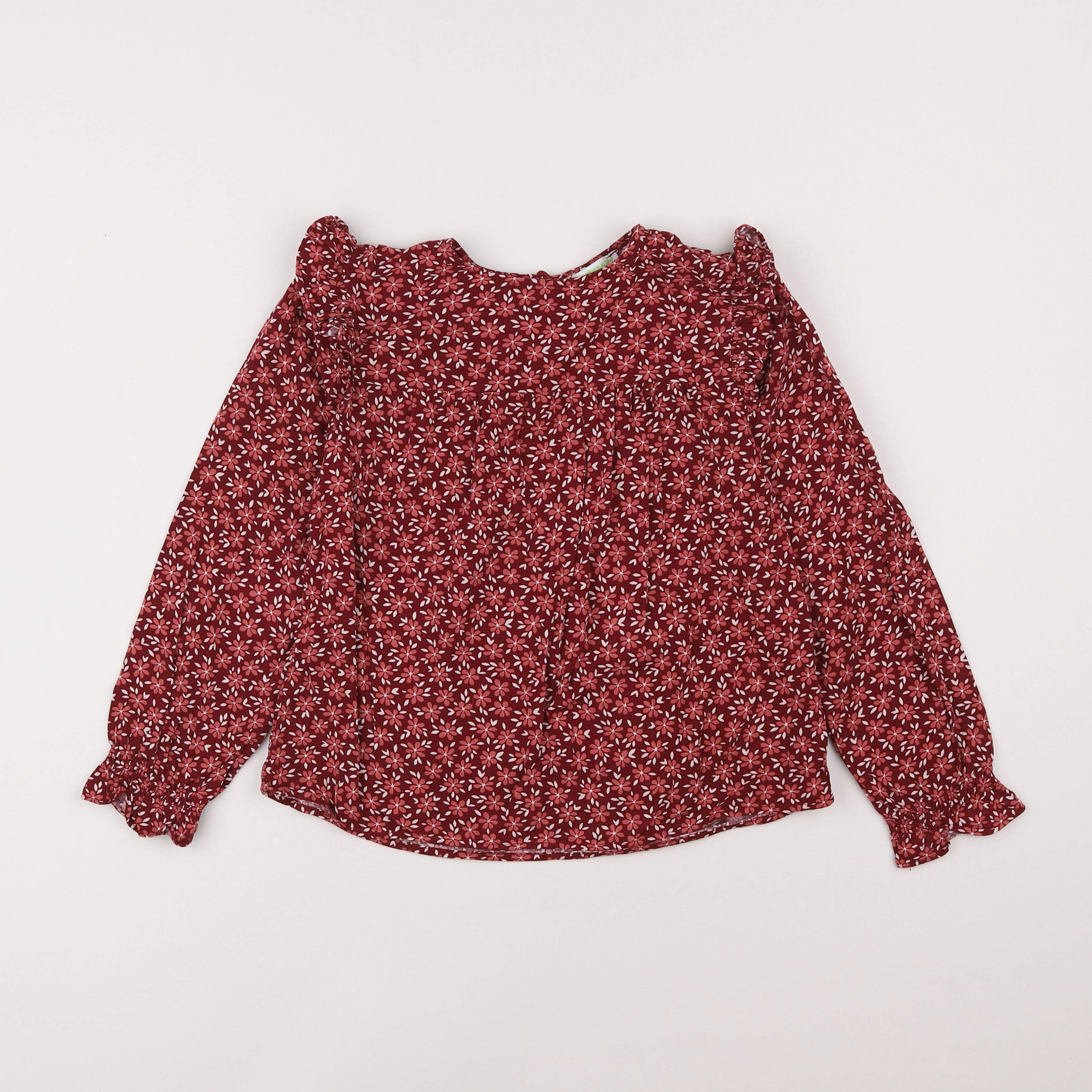 Vertbaudet - blouse rouge - 8 ans