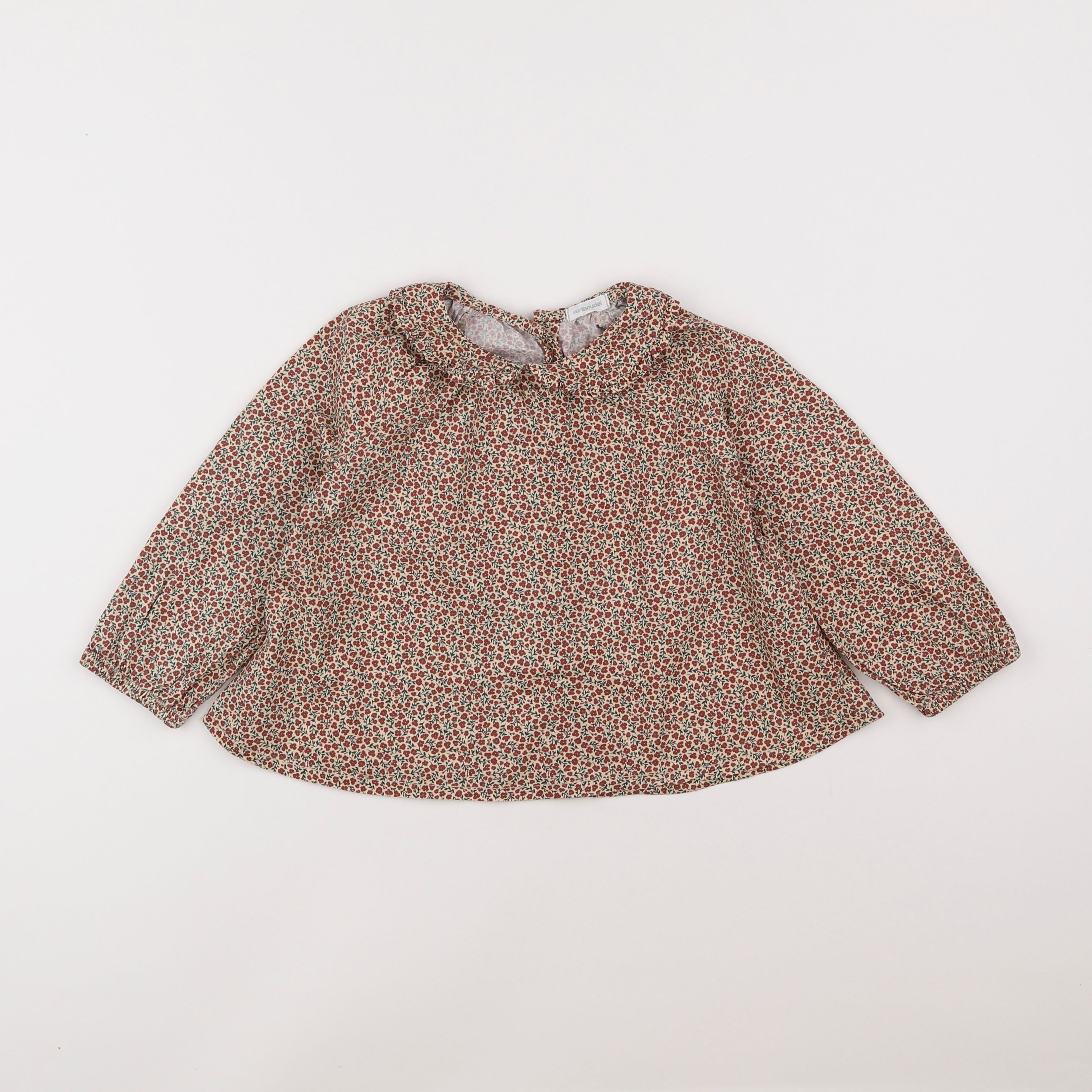 Vertbaudet - blouse rouge - 3 ans