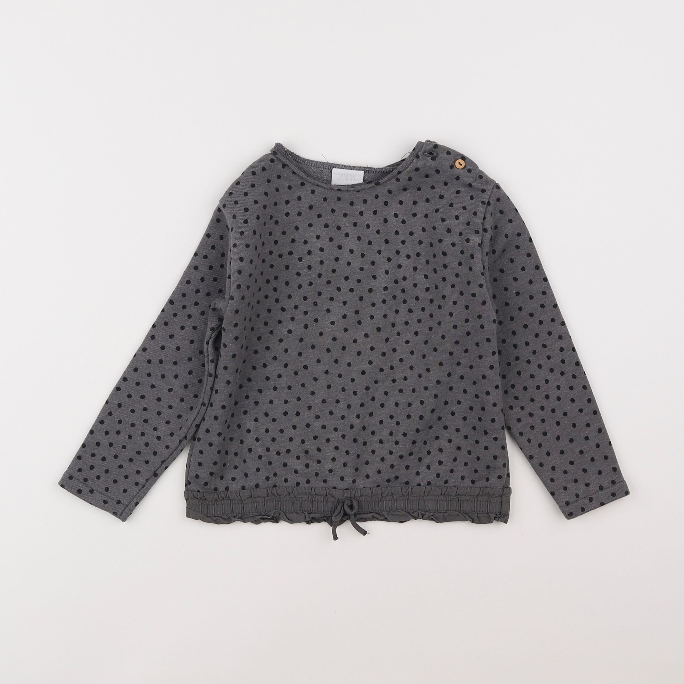 Zara - sweat gris - 2/3 ans