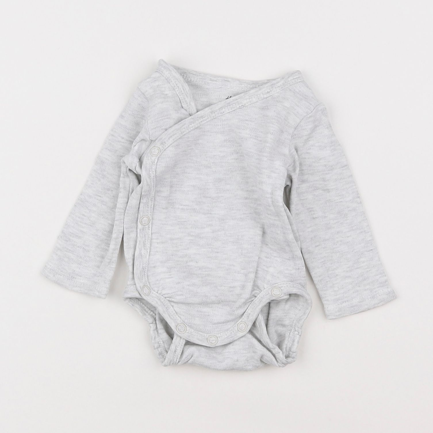 H&M - body gris - 0/1 mois