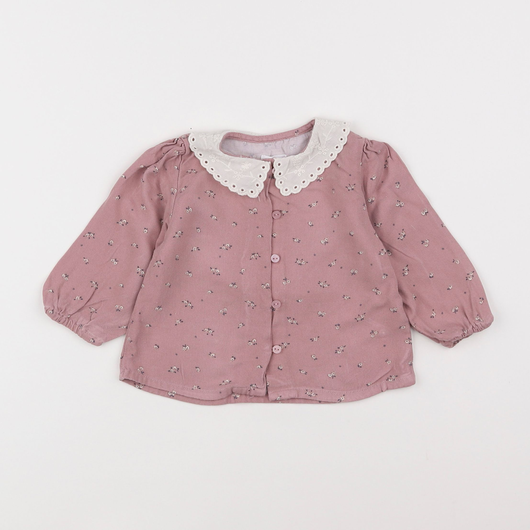 Vertbaudet - blouse rose - 9 mois