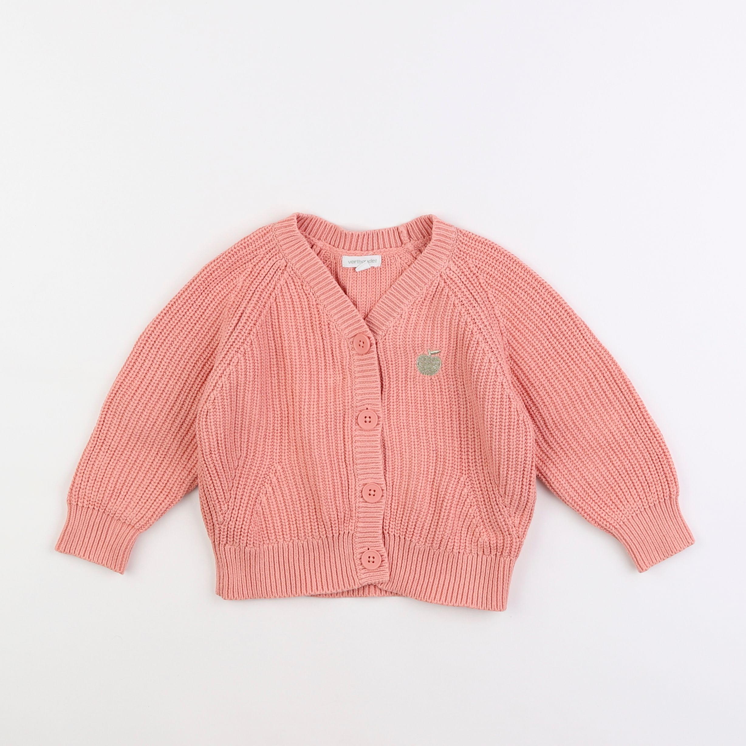 Vertbaudet - gilet rose - 3 ans